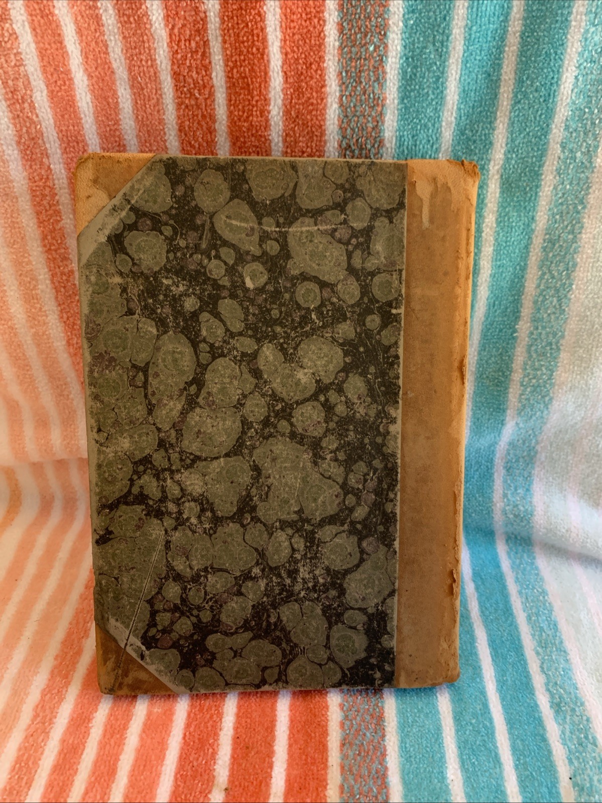 Hall Caine Syndebukken 1919 Gyldendal Danish Antique Book Leather Marbled Cover