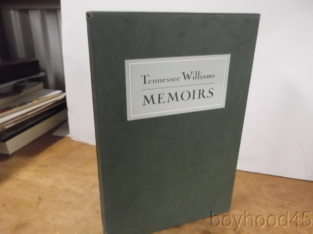 Memoirs by Tennessee Williams-1975-SIGNED, SLIPCASED EDITION