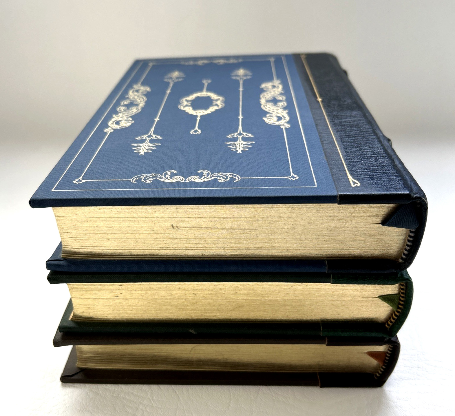 Lot 3 Franklin Library Classics Leather Bound Books Walter Scott Waverley Balzac