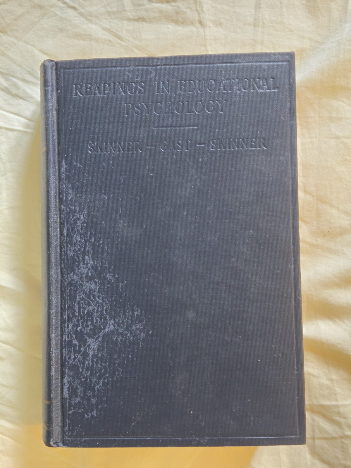 Readings In Educational Psychology by Charles Edward Skinner 1926 Rare.