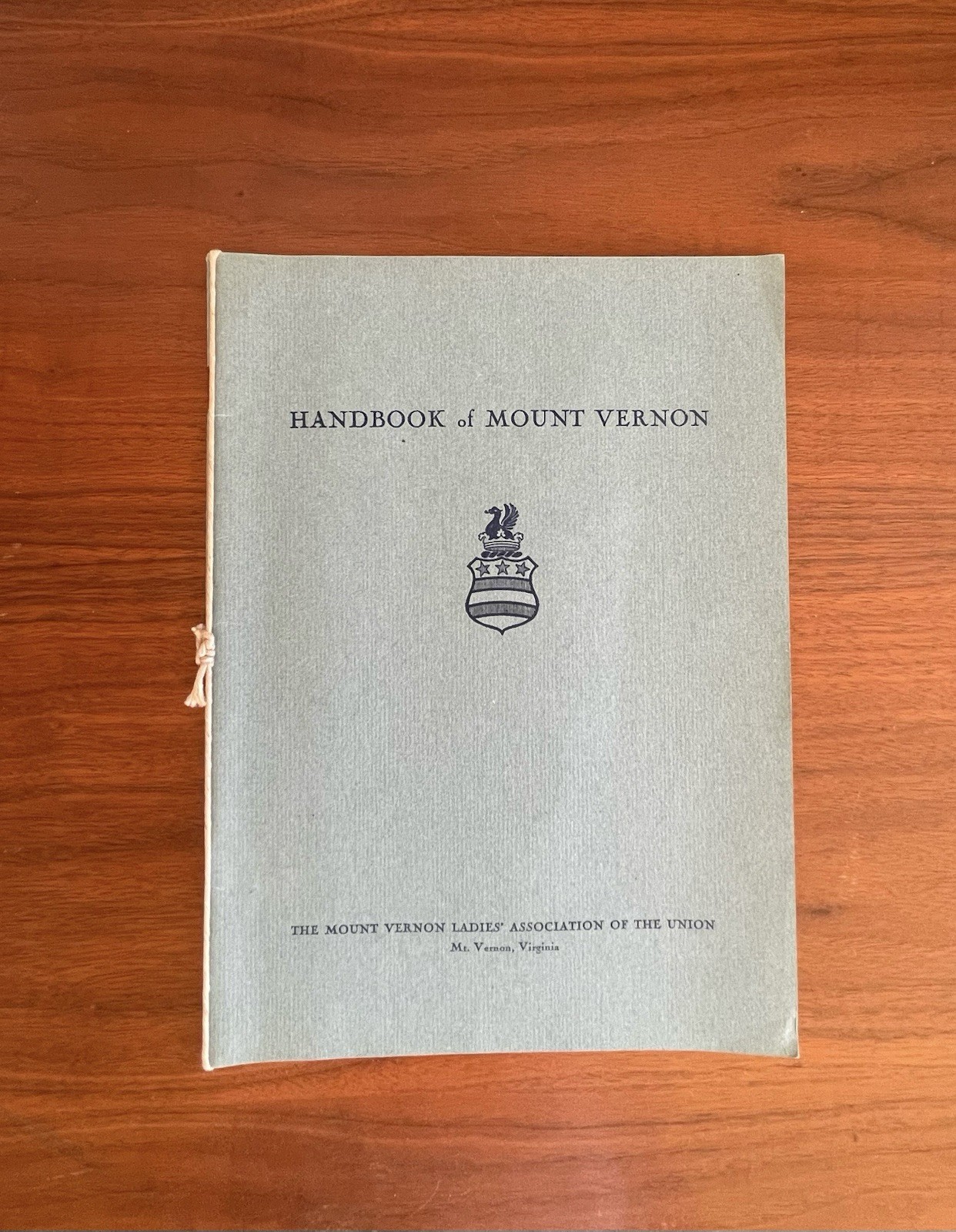 Beautiful Vintage 1945 Handbook of Mount Vernon Home of George Washington VA