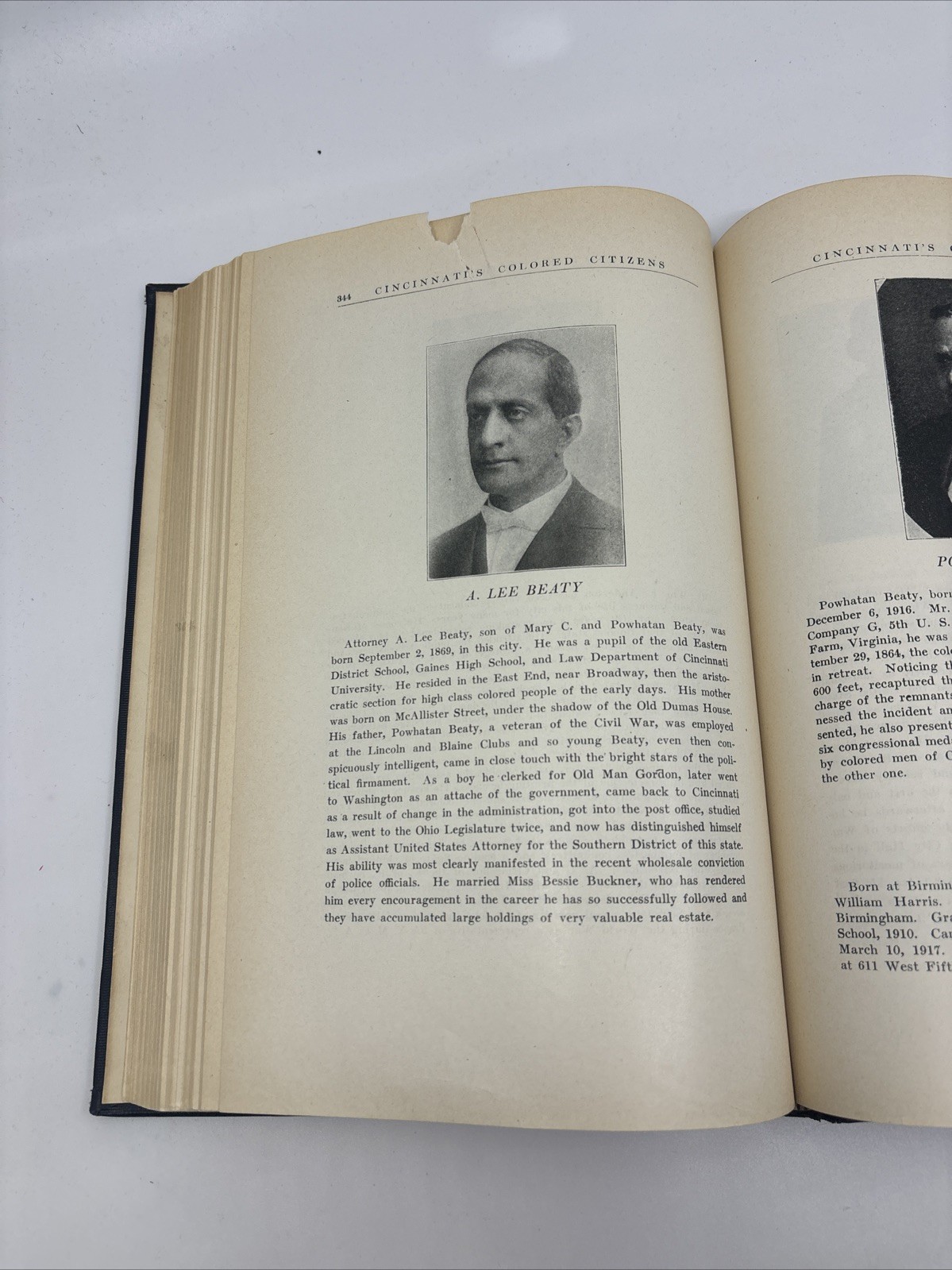 Cincinnati’s Colored Citizens WP Dabney 1926 SIGNED 1st Ed African Americana NF