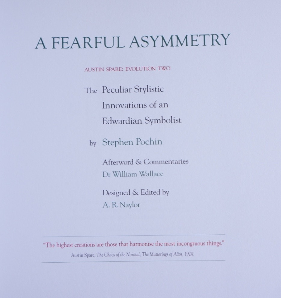 Evolution Vol. Two. A Fearful Asymmetry – Mandrake, 2012 – LE 58/300