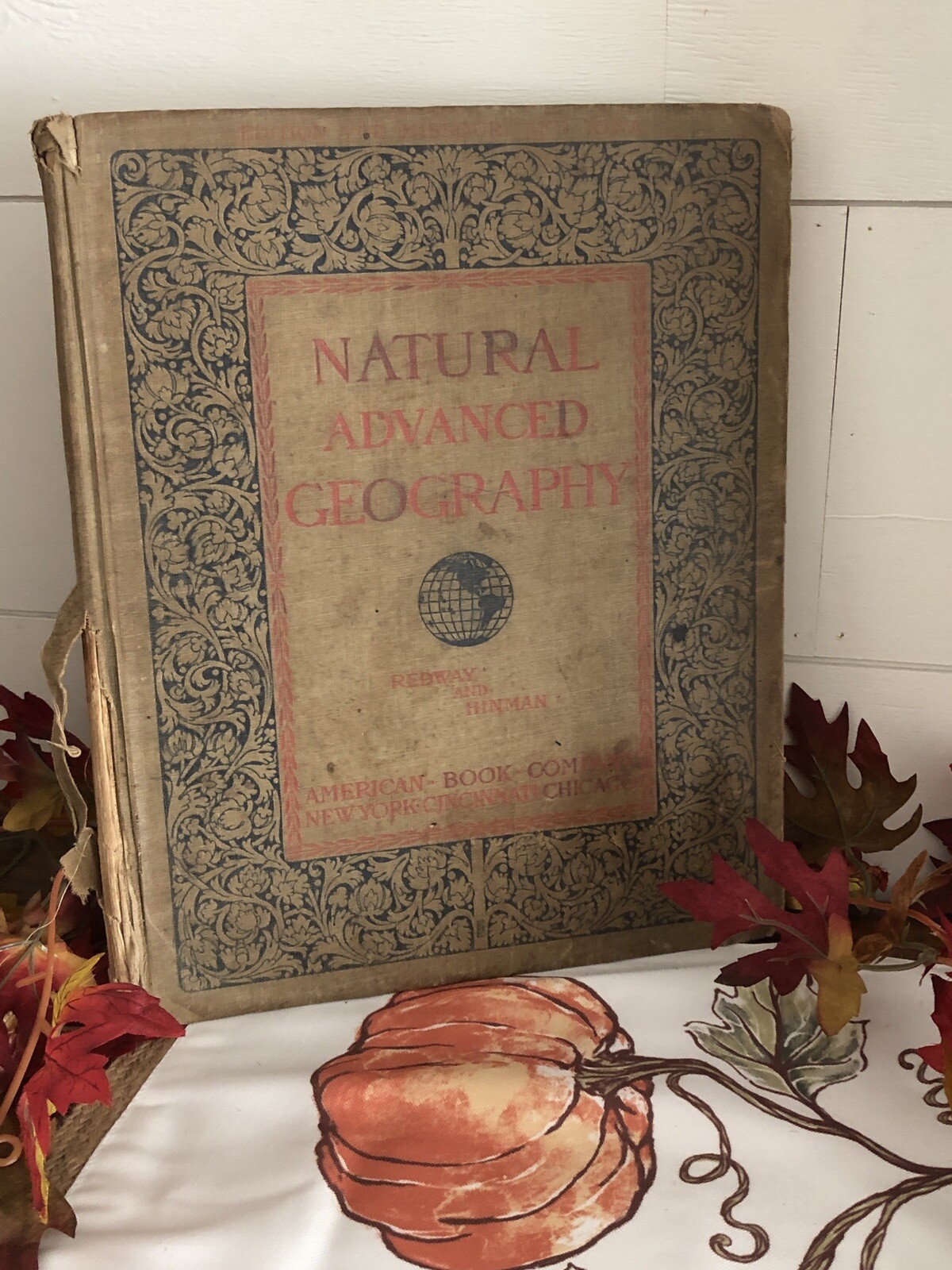 Natural Advanced Geography 1901 Jacques Redway Russell Hinmn NYS edition maps