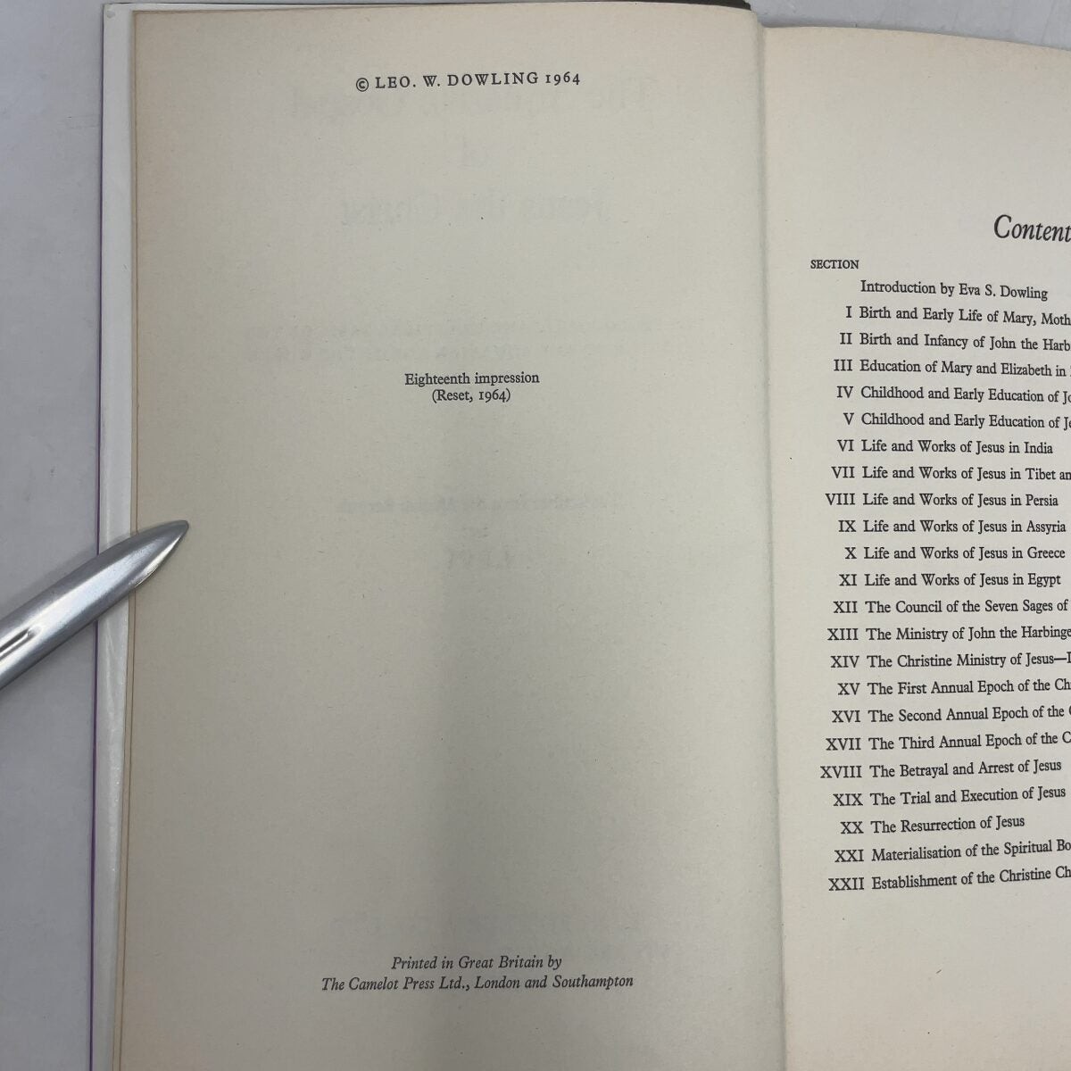 The Aquarian Gospel of Jesus the Christ by Levi HC First Thus Very Good 1964