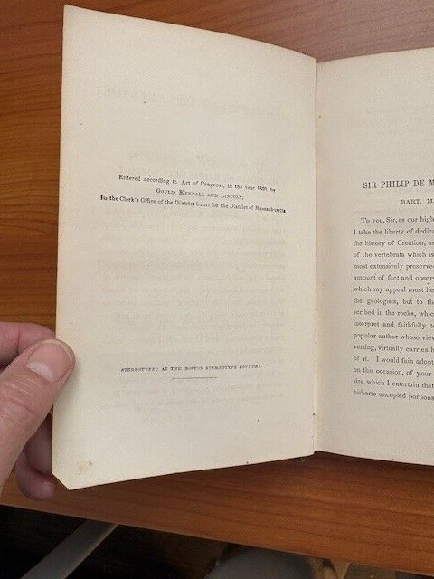 1860 *Foot-prints of the creator or asterolepsis of stromness* H Miller HC VG