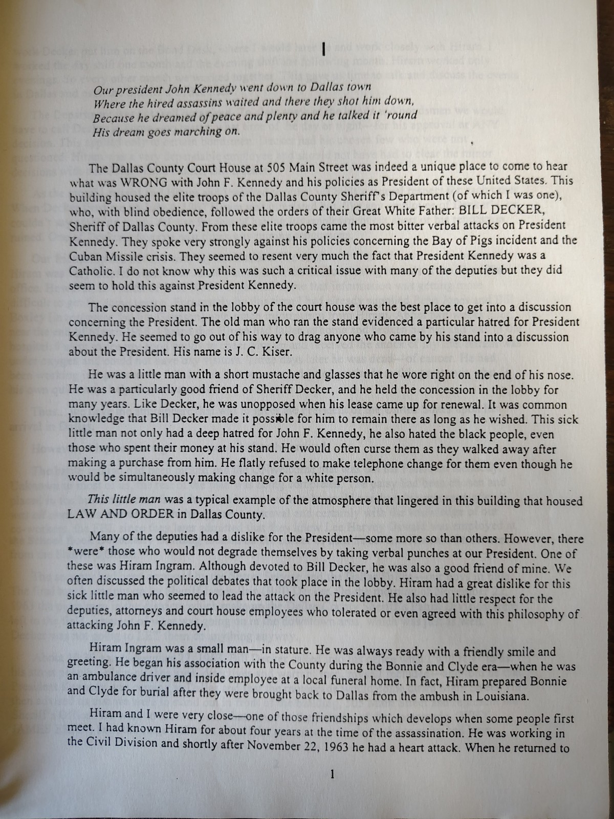 JFK Conspiracy Theory „When They Kill a President“ Roger Craig 1st Edition 1971