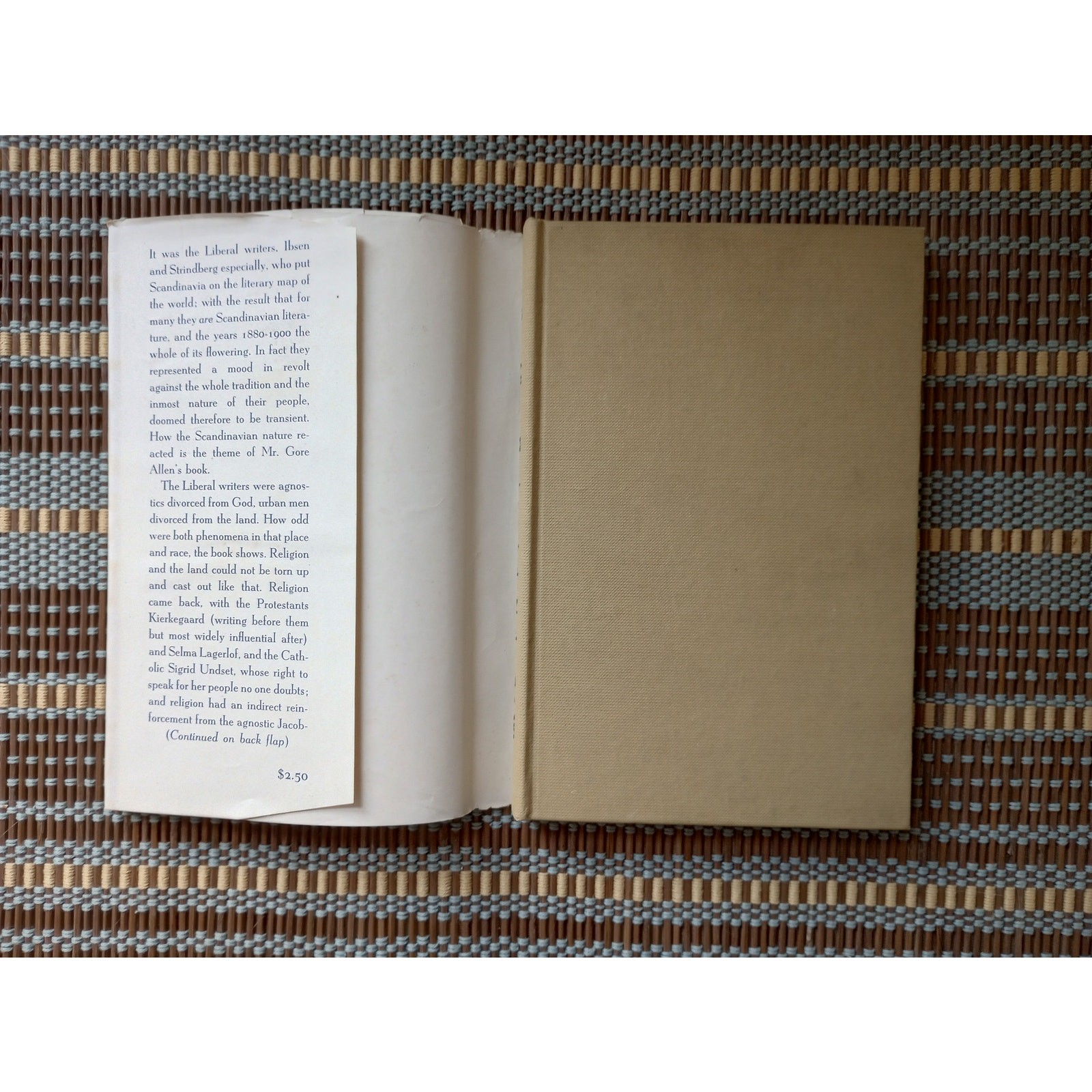 1st Edition Renaissance in the North VTG 1946 HCDJ Henrik Ibsen to Sigrid Undset
