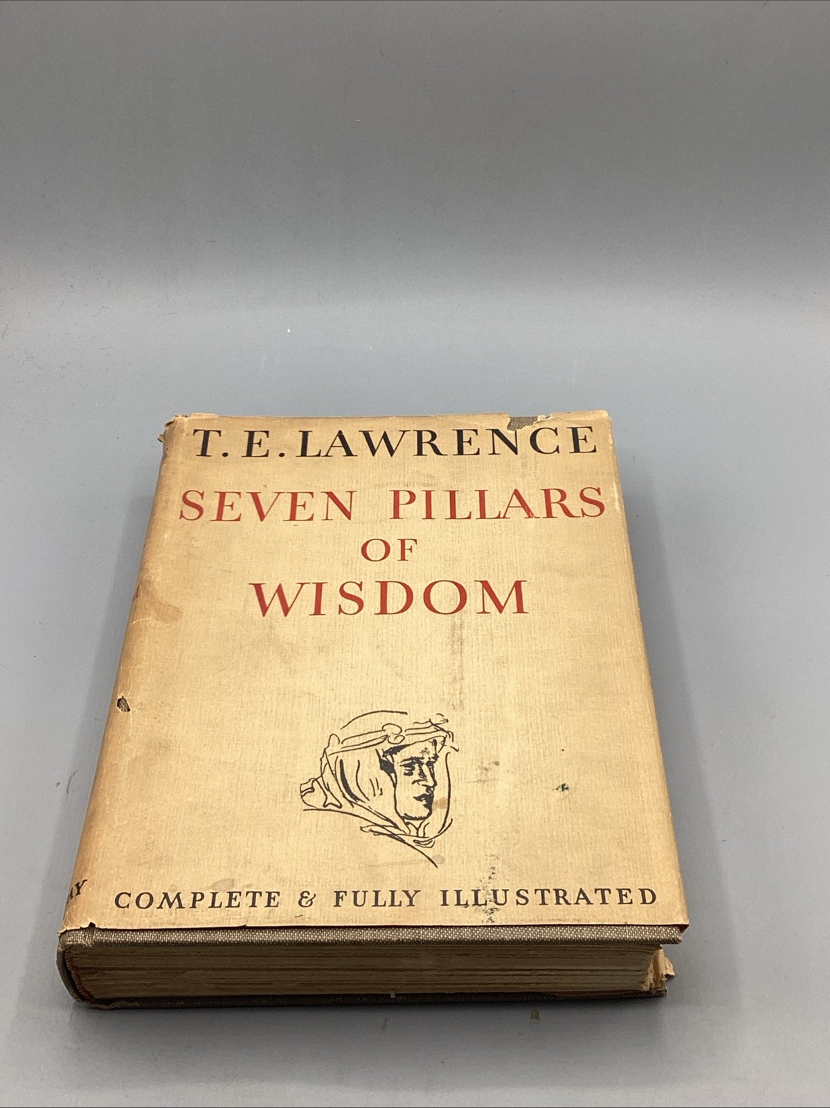 1935 1st Edition T.E. Lawrence Seven Pillars of Wisdom Illustrated HC DJ Vintage