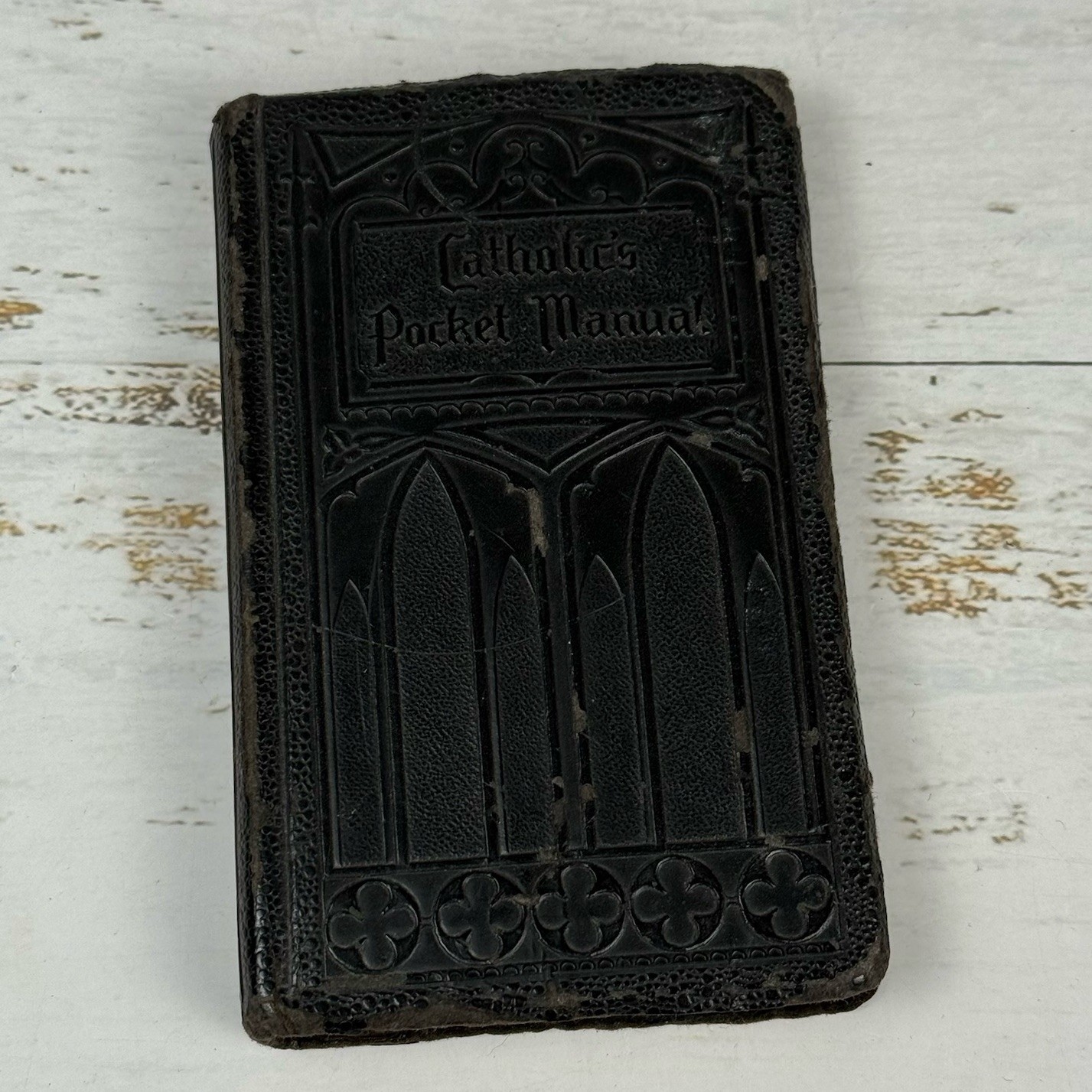 Rare Catholic’s Pocket Manual Embossed Cover 1939 Catholic Book Pub. Gold Edges