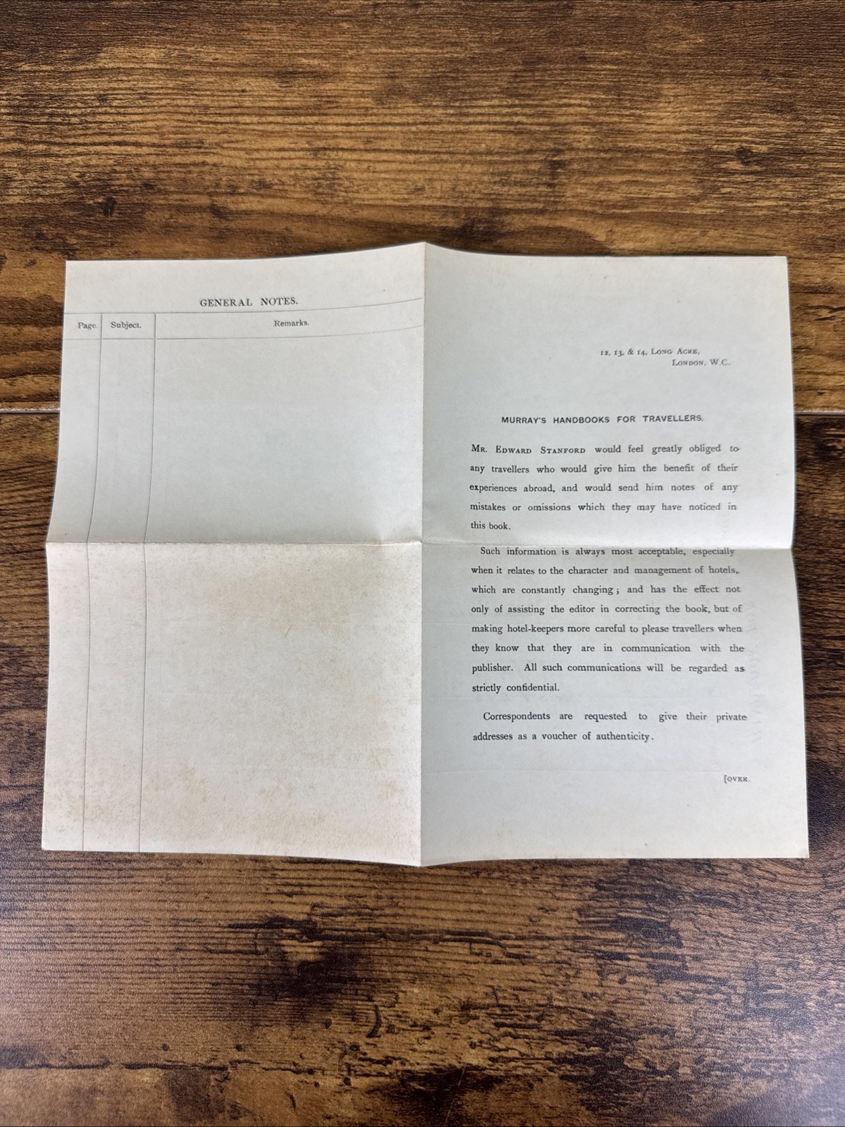MURRAYS HAND-BOOK FOR CONSTANTINOPLE, BRUSA & THE TROAD 1905~W TRAVEL MANUSCRIPT