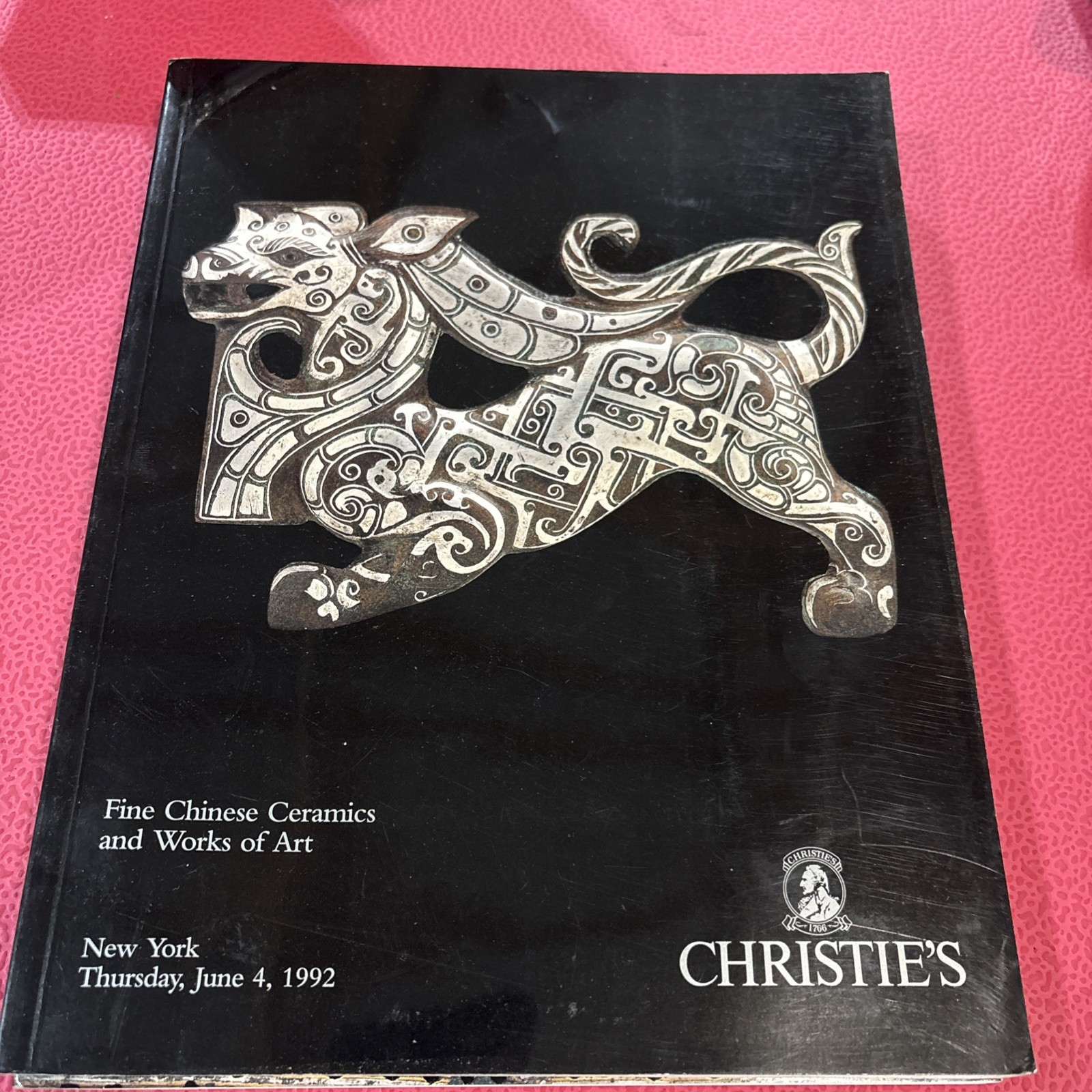 Christie’s Fine Chinese Ceramics & Works of Art Catalog June, 1992 W/ Price List