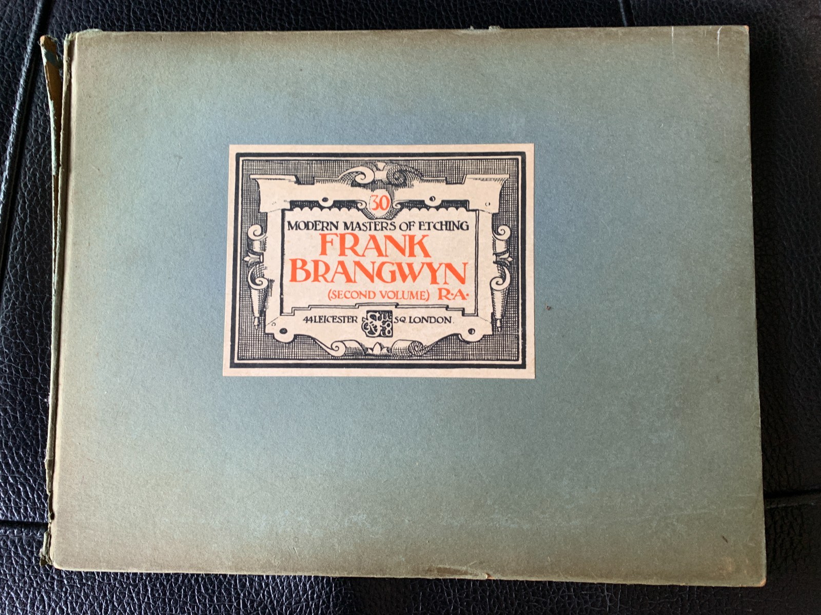 Frank Brangwyn Modern Masters of Etching second volume artist 30 RA book