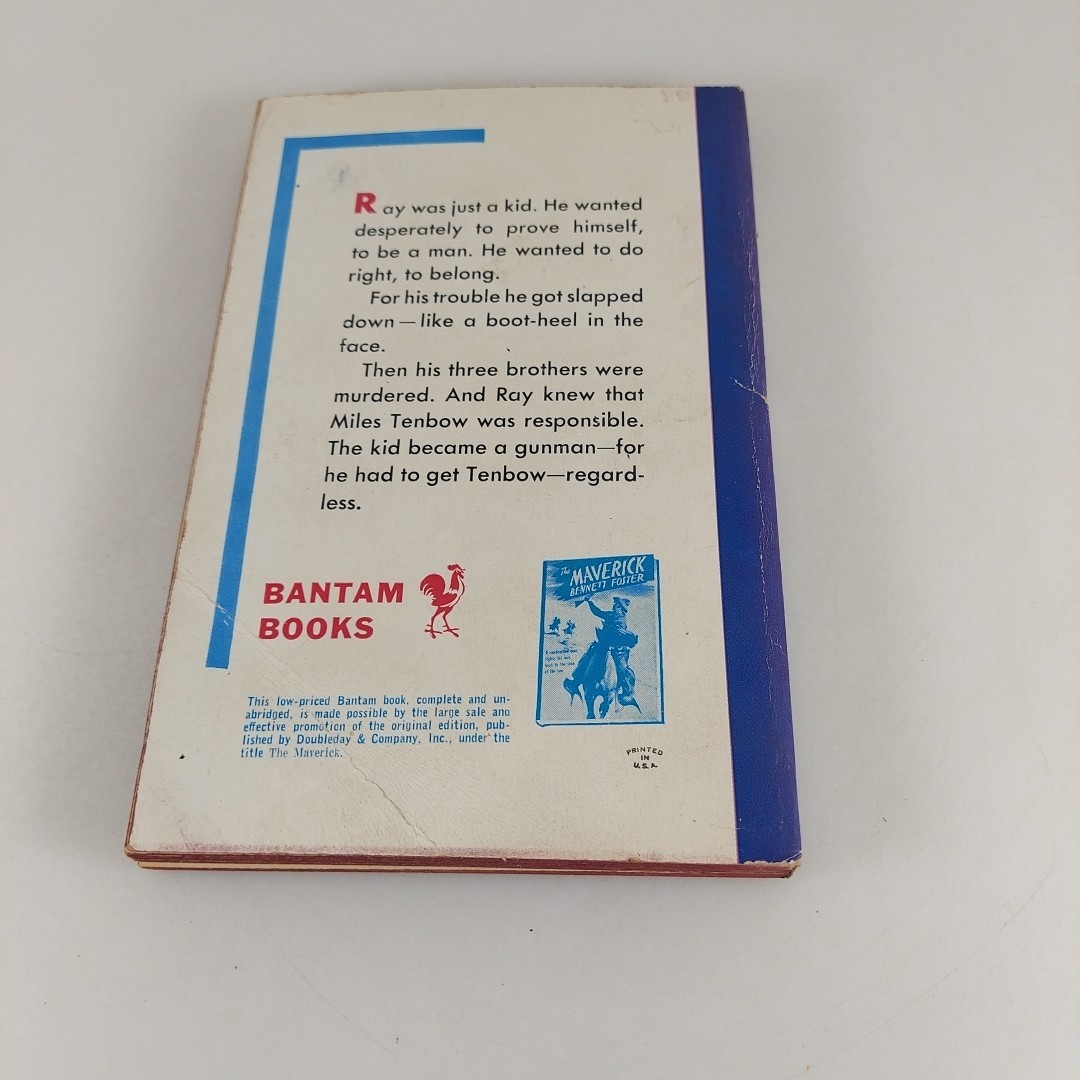 Trigger Kid (The Maverick) Bennett Foster 1953 Bantam Books 3rd Print Paperback
