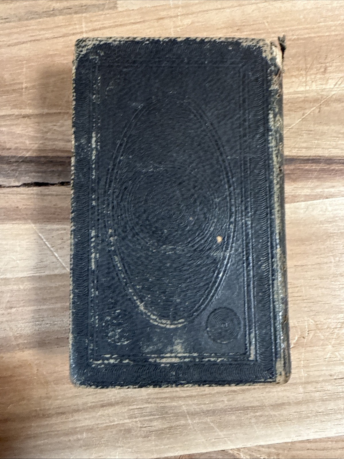 1852 NEW TESTAMENT pocket AMERICAN BIBLE SOCIETY leather PRE CIVIL WAR antique