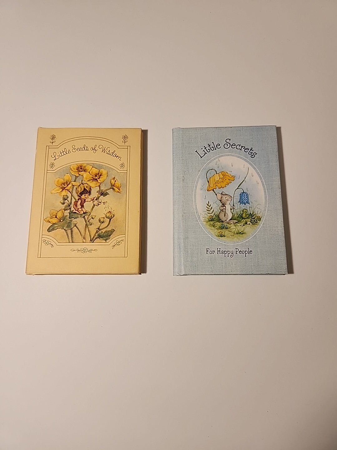 1975 Hallmark Editions Mini Books Little Secrets & Little Seeds Of Wisdom