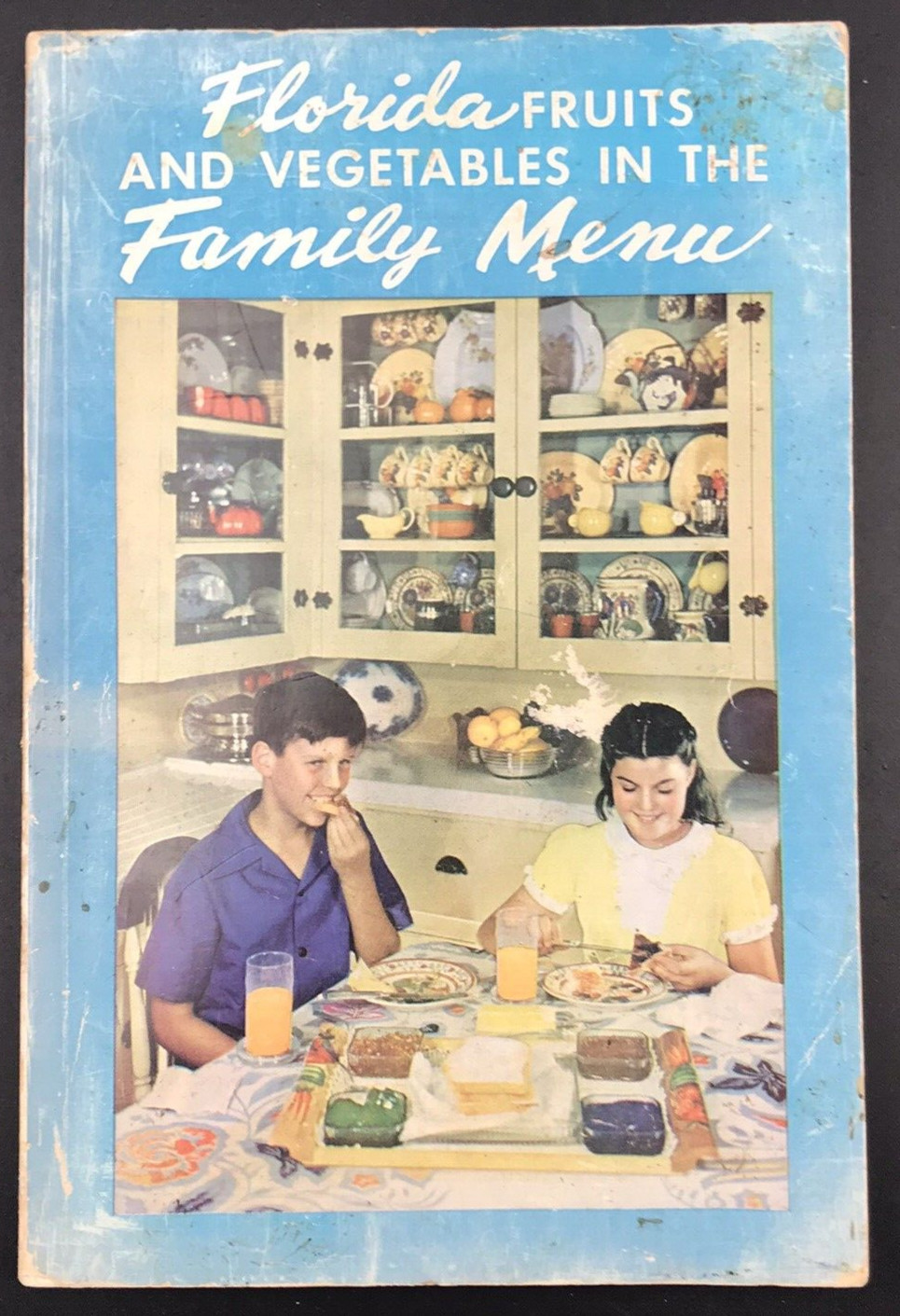 Vintage 1950 Florida Fruits & Vegetables in the Family Menu 6″ x 9″ Mary Stennis