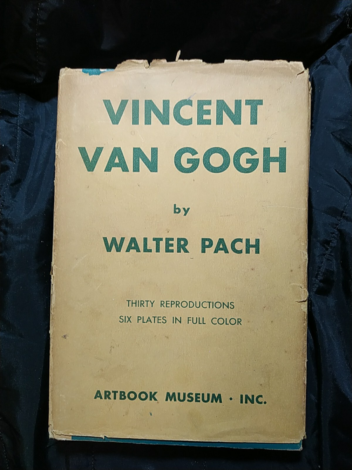 1936 VINCENT VAN GOGH WALTER PACH ARTBOOK MUSEUM HARDCOVER ART BOOK 1ST PRINTING