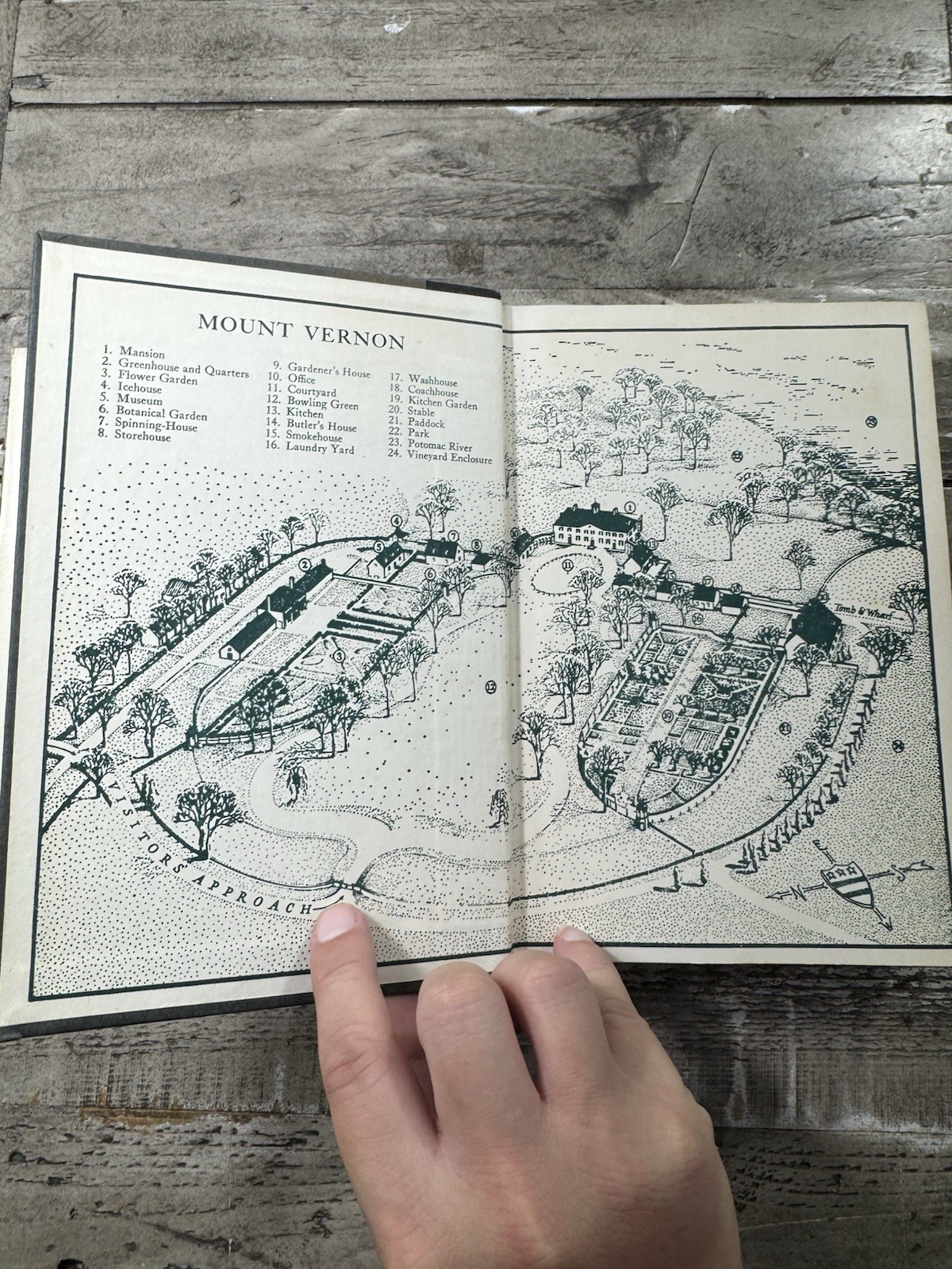1966 Vintage History Book “Mount Vernon is Ours” Dust Jacket Illus 1st Edition
