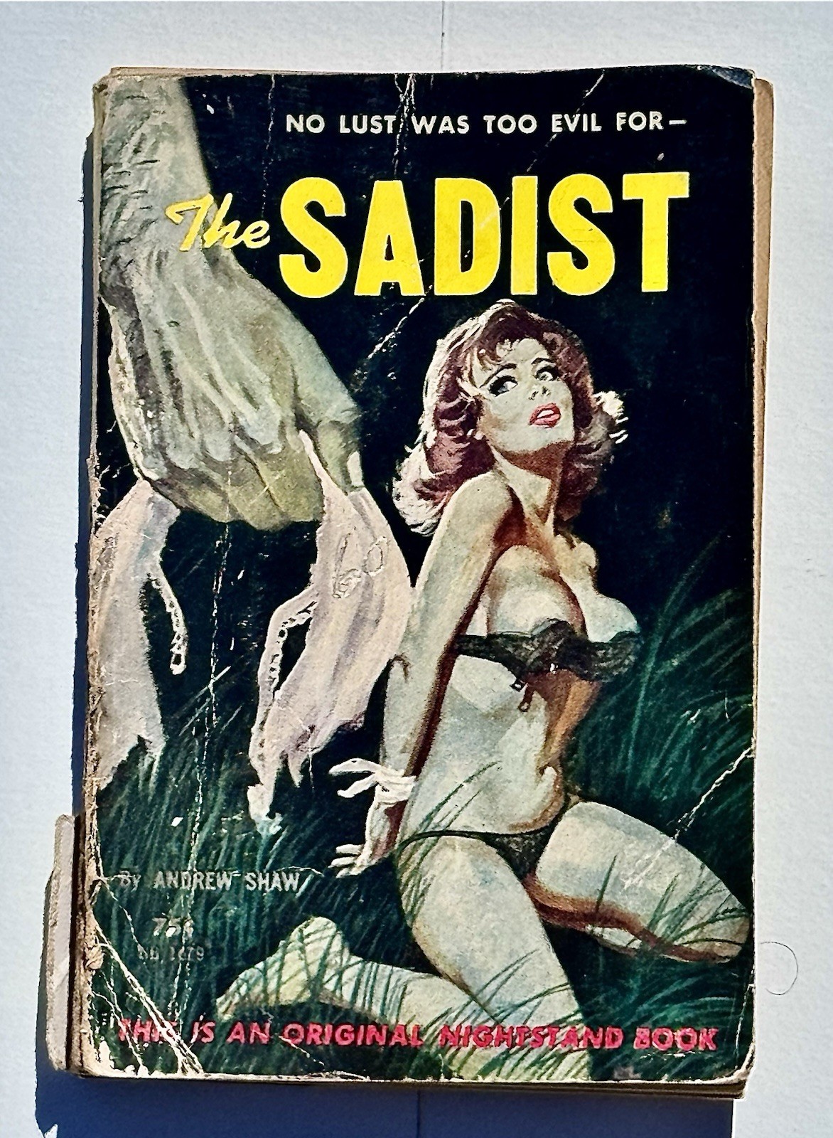The Sadist (1962) Lawrence Block (Andrew Shaw) Robert Bonfils Rare Vintage Pulp