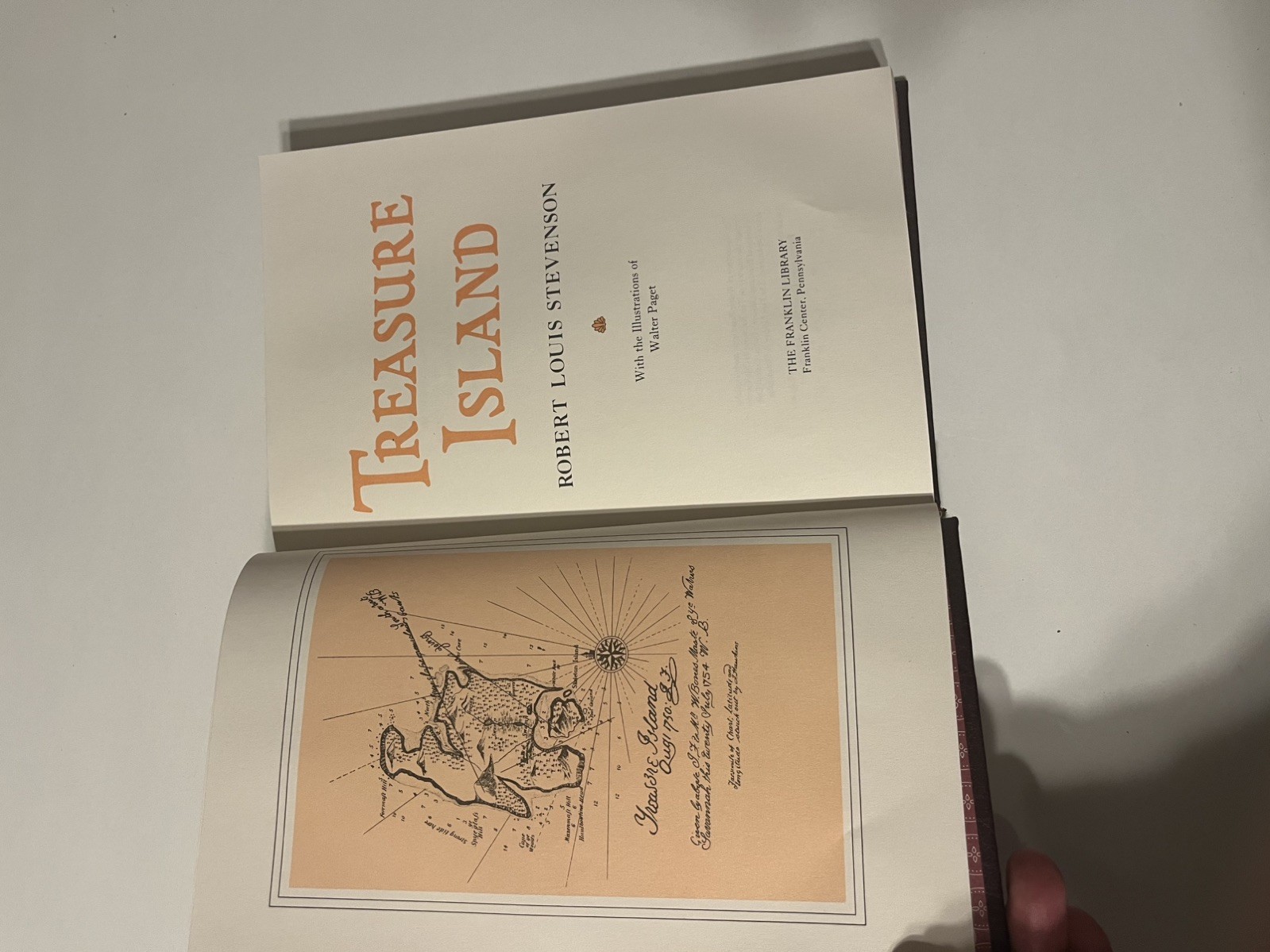 The Franklin Library TREASURE ISLAND Robert L Stevenson Hardcover