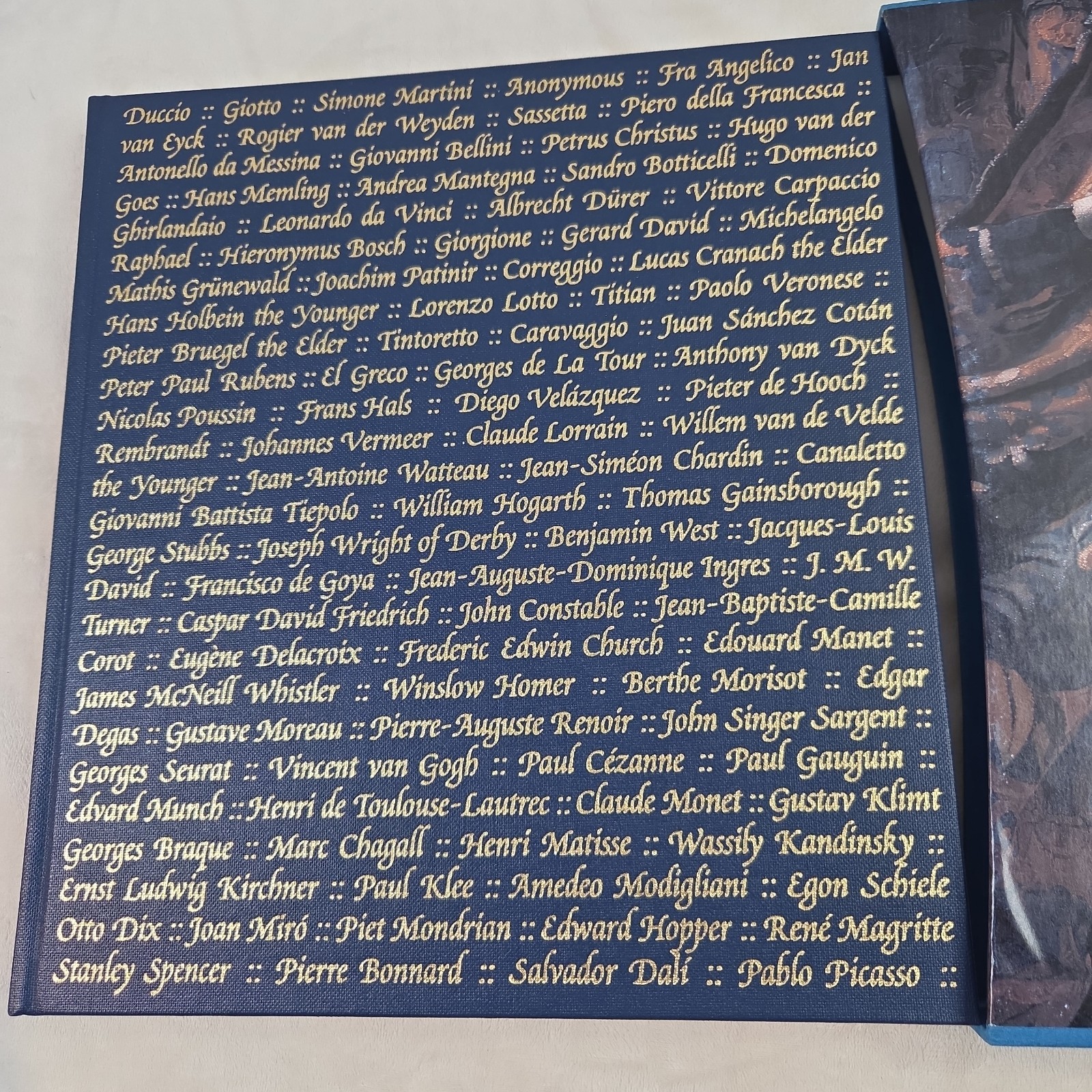 Folio Society Book of the 100 Greatest Paintings Hardcover Slipcase Bailey Spain