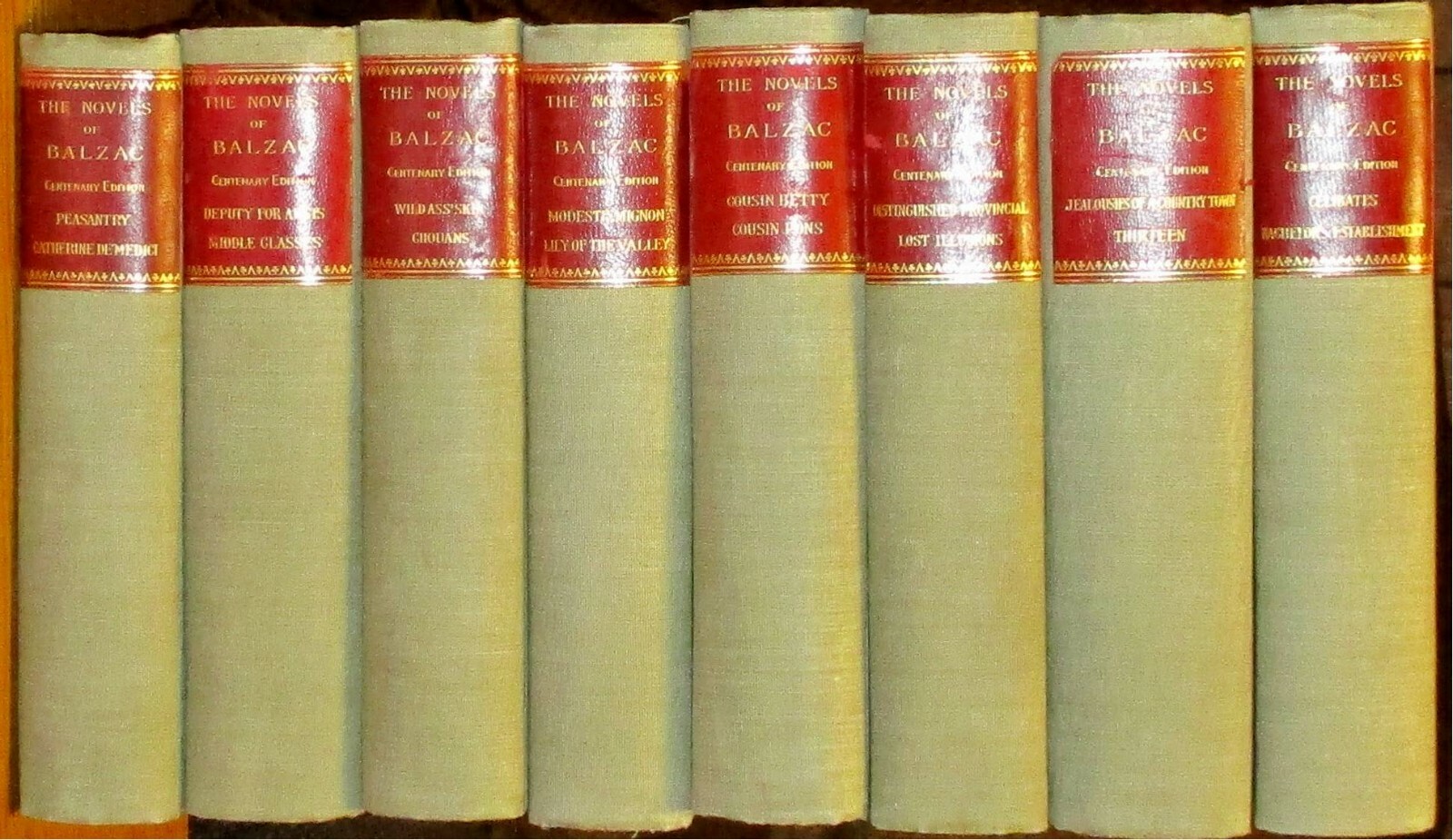 Vintage The Novels of Balzac „Centenary Edition“ Set (8 Volumes) NICE!!!!!!