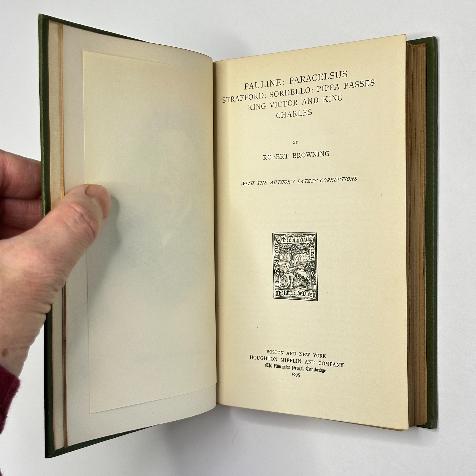1895 „Poetic & Dramatic Works of Robert Browning“ (6-Vols) and 1894 „Guide-Book“