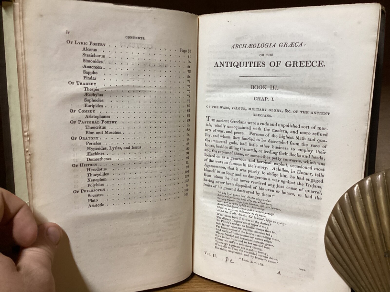 1832 Archaeologia Graeca / Antiquities Of Greece – John Potter – G. F. HOAR COPY