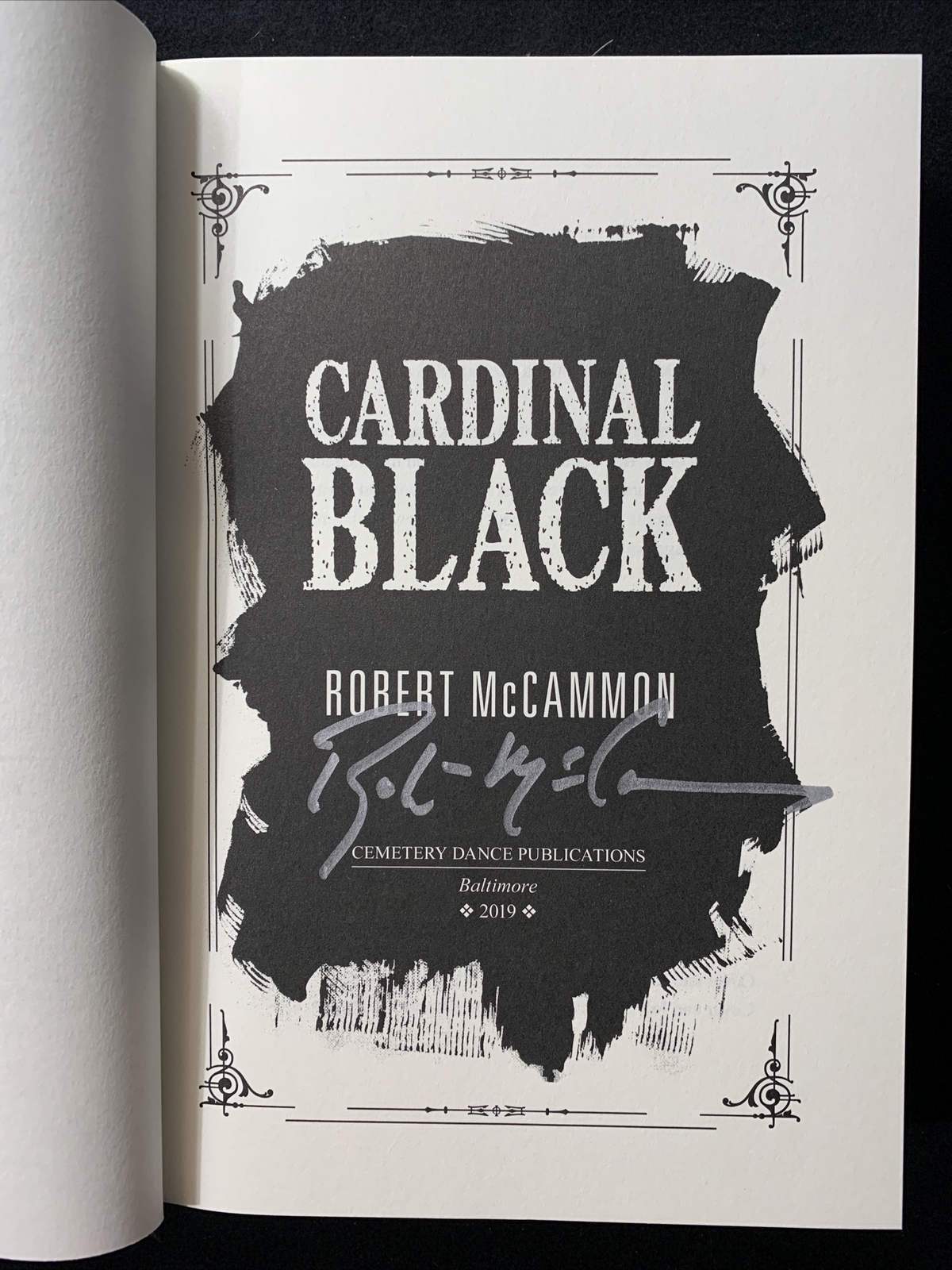 Cardinal Black & Mister Slaughter Signed Robert McCammon 1st Edition