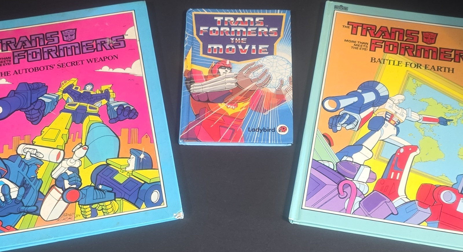 Transformers Collectible Storybooks Lot 1st Edition Hardcover 1985 Illustrated