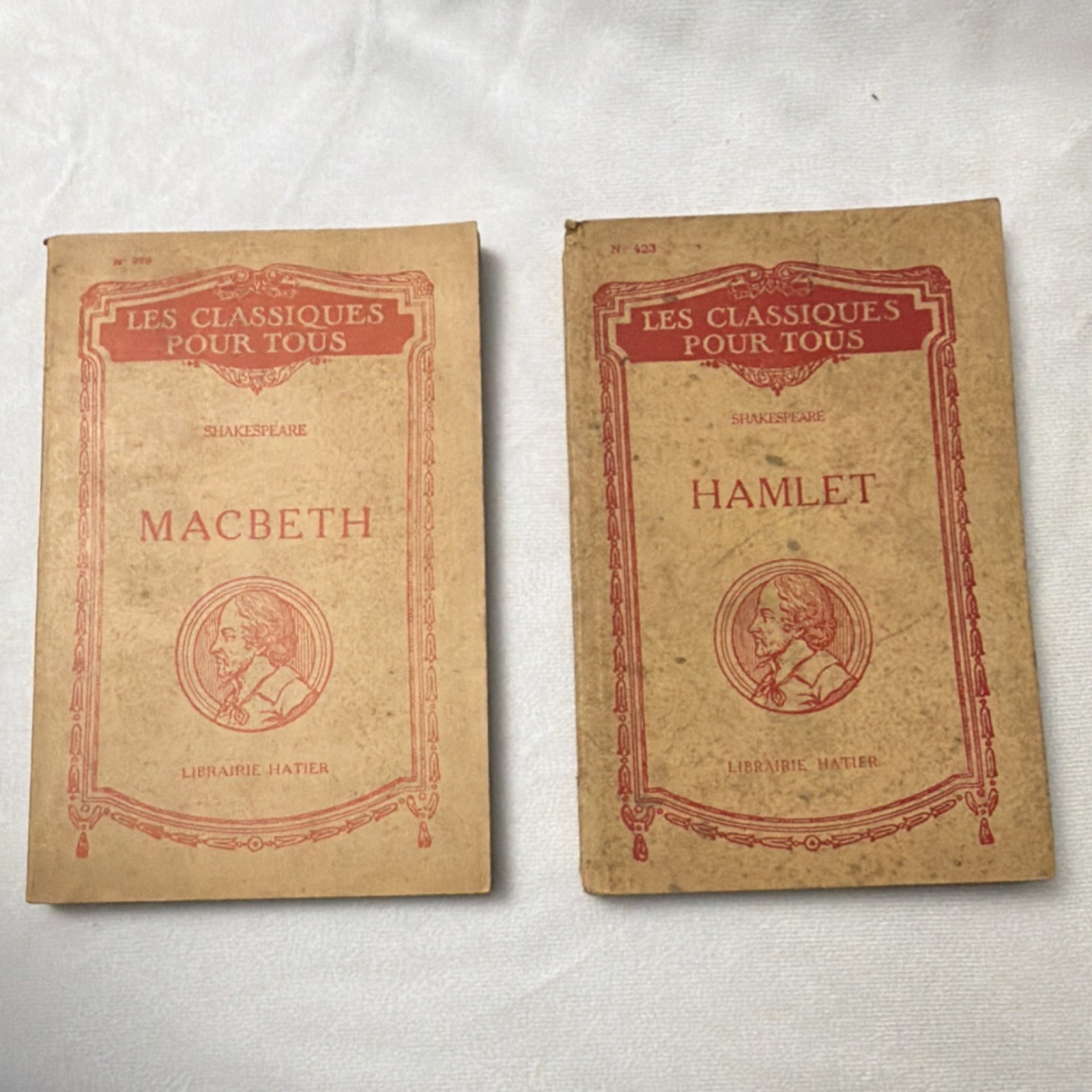 Macbeth & Hamlet by William Shakespeare Librairie A. Hatier Vintage Paperback