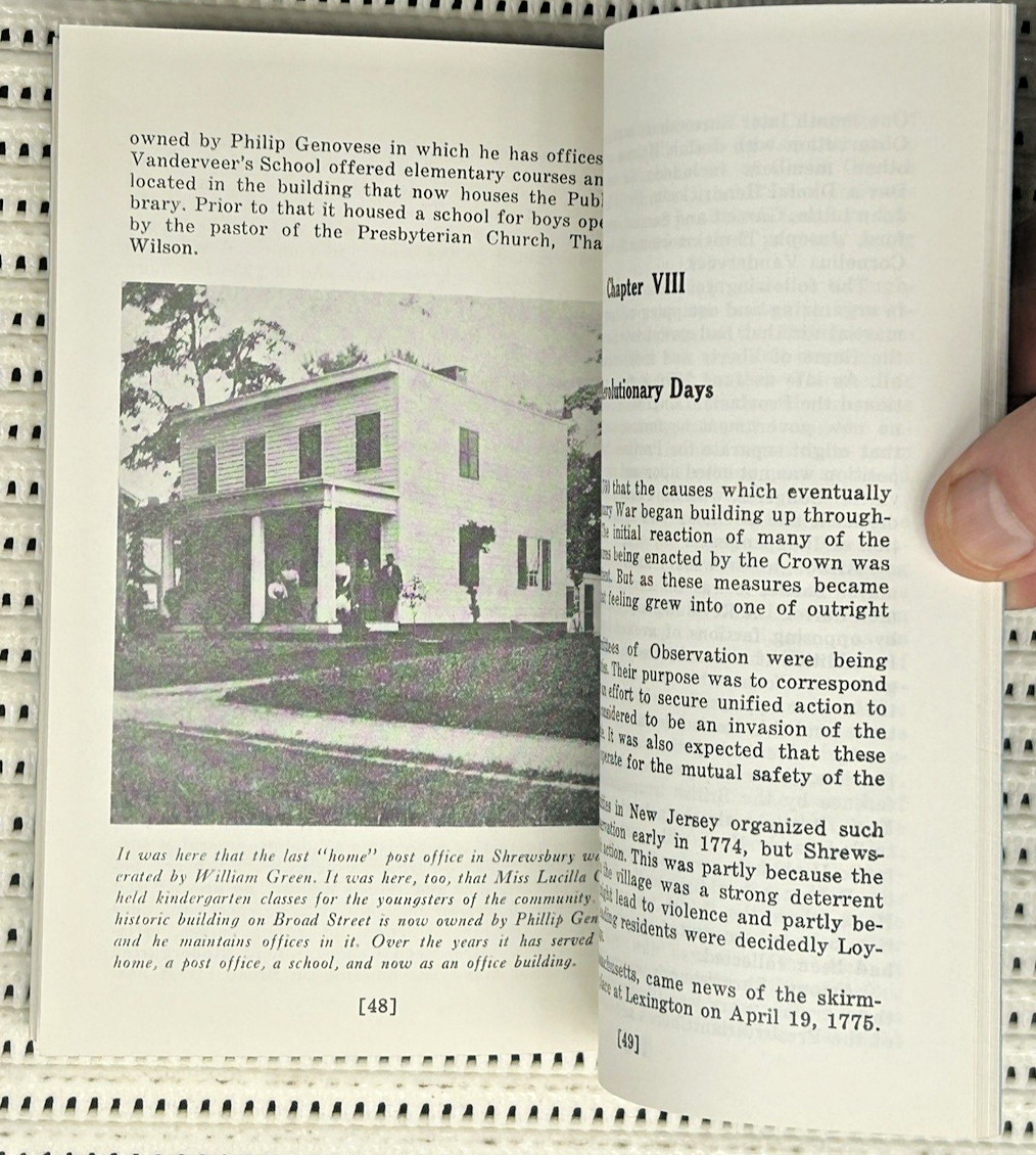 The Story Of Shrewsbury 1664-1964 New Jersey History Softcover 1st Illust. 79p