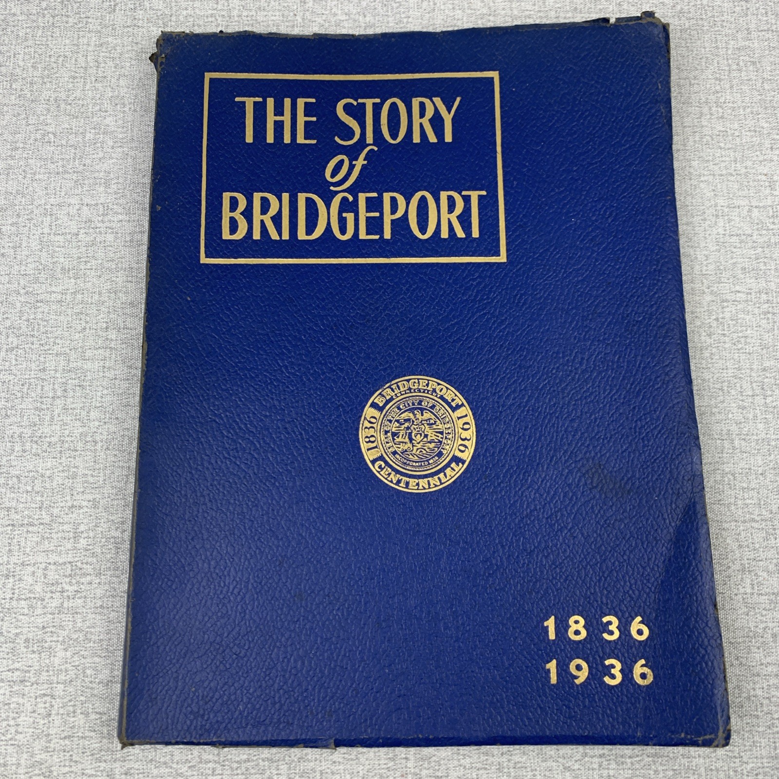 THE STORY OF BRIDGEPORT CONNECTICUT HISTORY 1836-1936 BOOK BY ELSIE DANENBERG