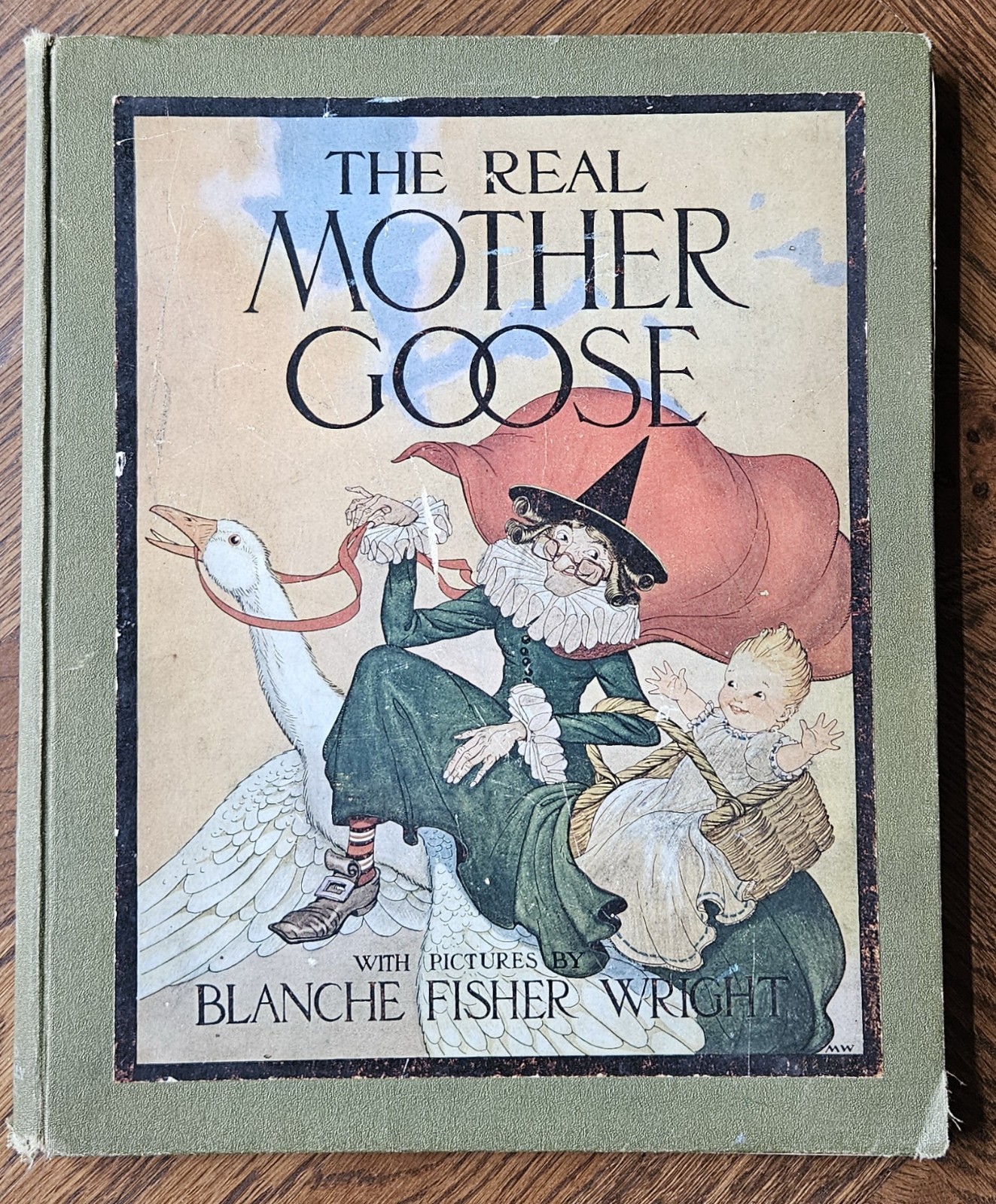 The Real Mother Goose Nursery Rhyme Book 1983 Printing HC Rand McNally SEE NOTE