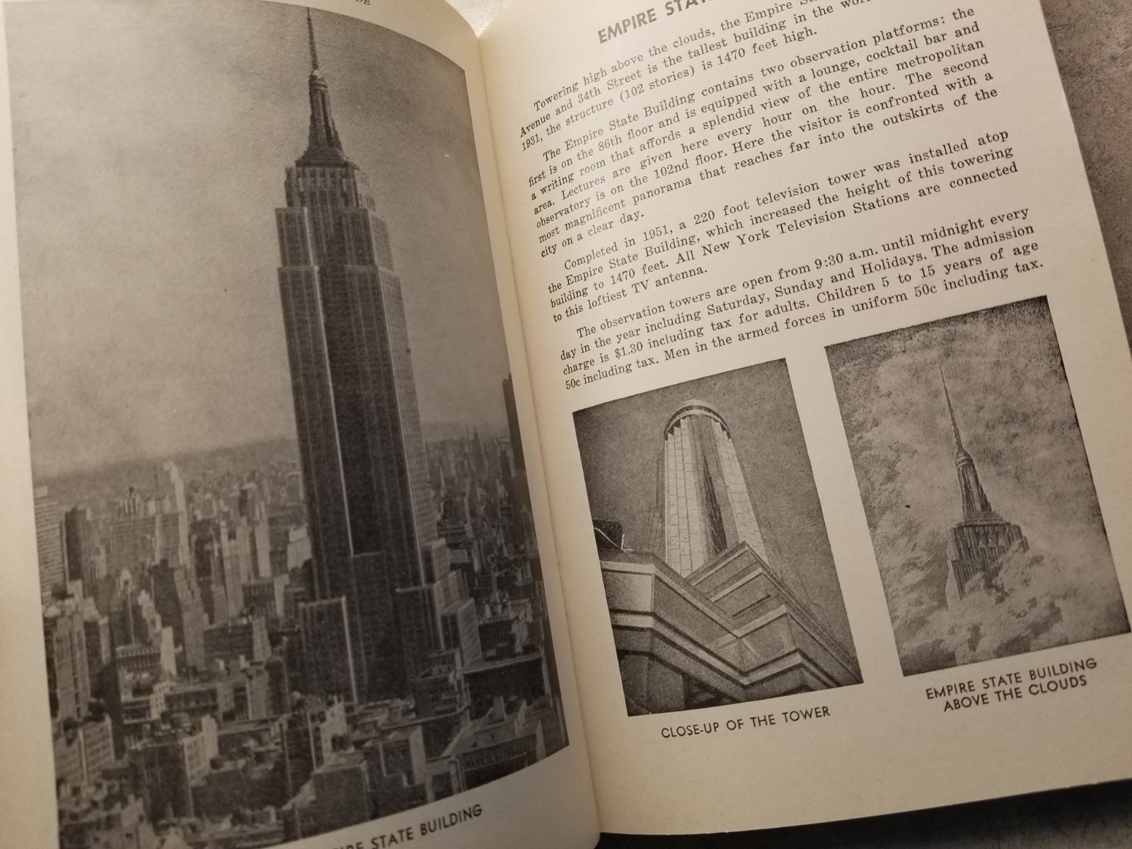 Vintage 1955 New York City Travel Guide Book Booklet – Map Photos – 96 Pages