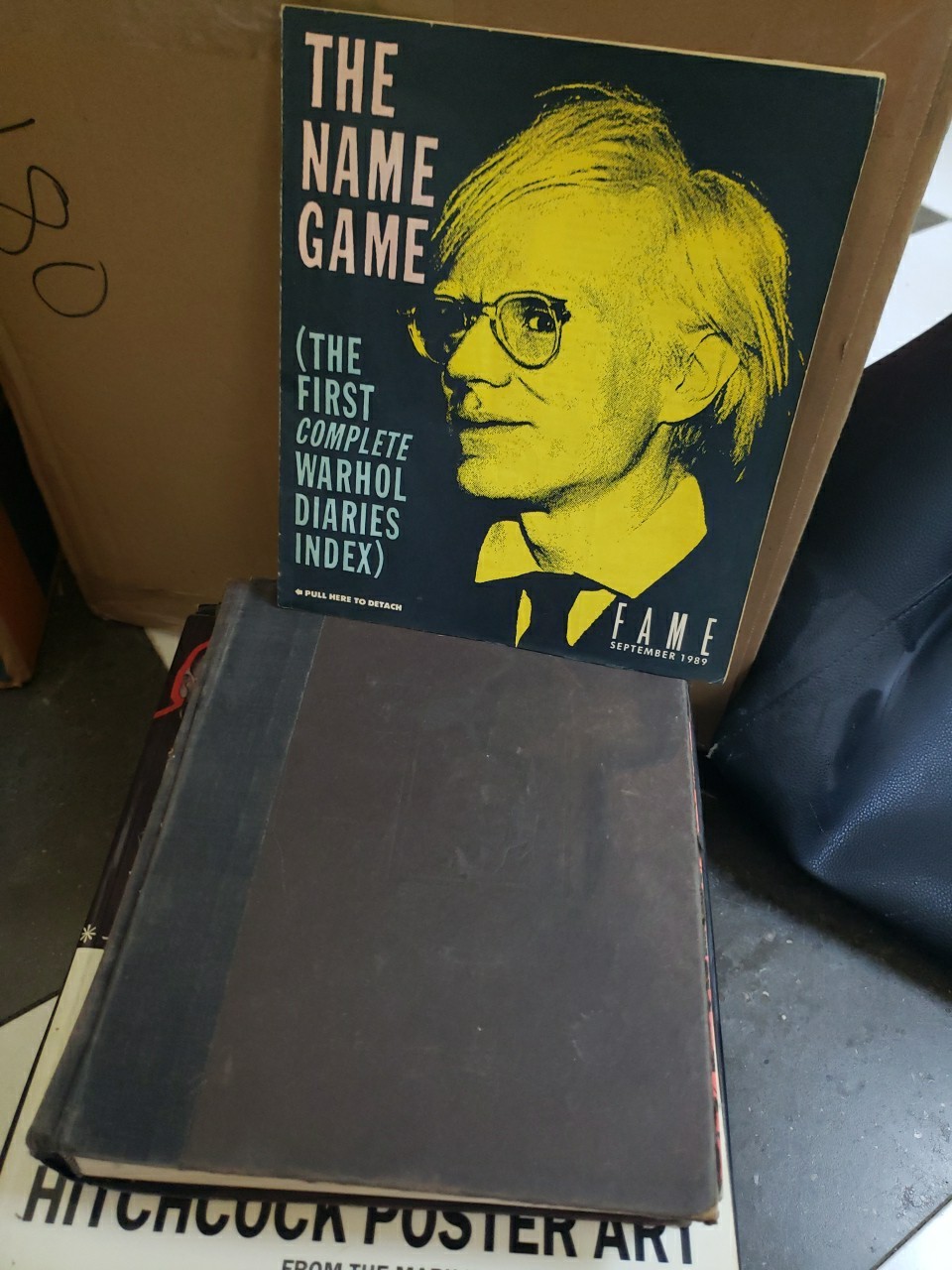 Andy Warhol Diaries 1989 First Edition Hardcover with The Name Game