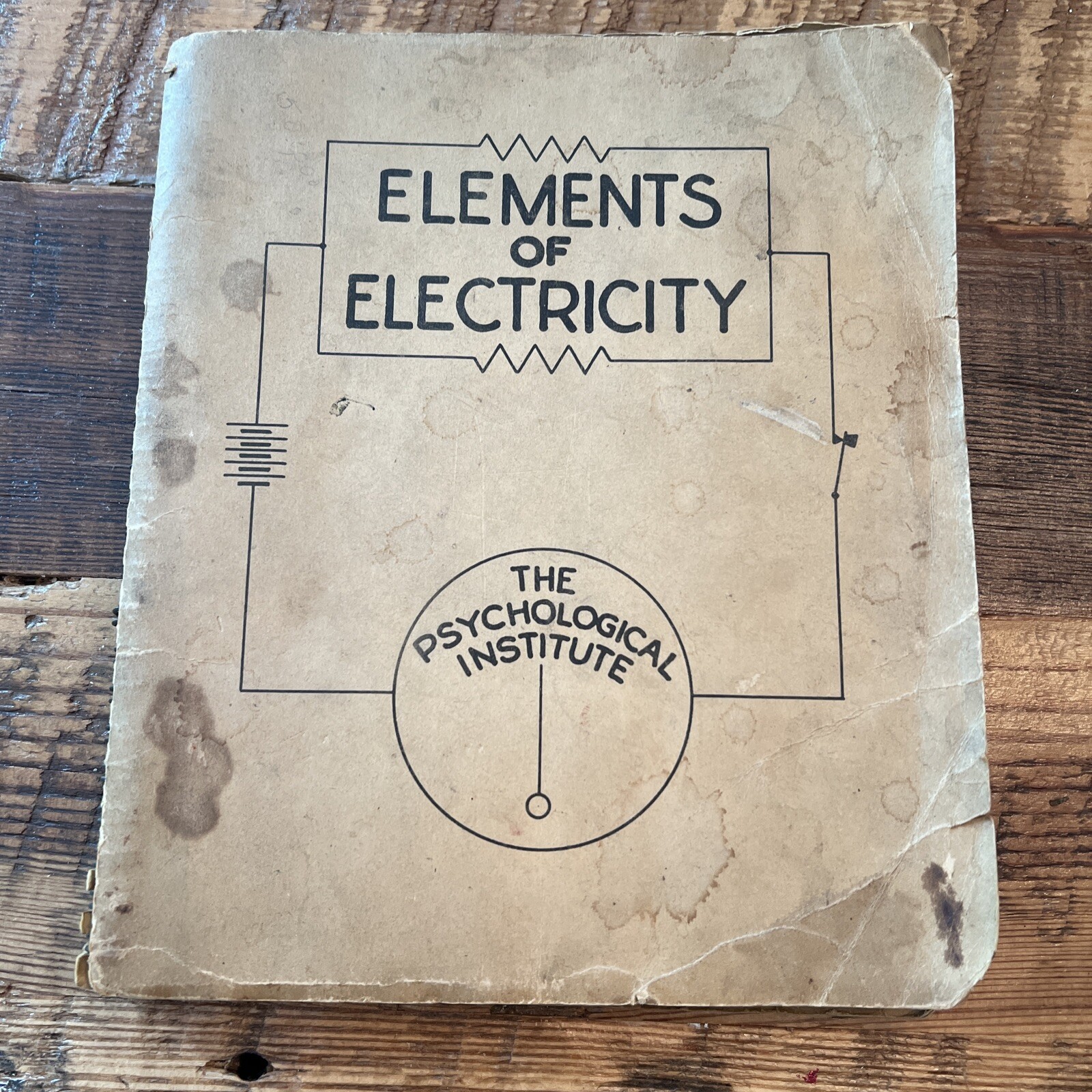Electrical Engineering Ephemera Elements Of Electricity 1944 Psyc Institute D.C.