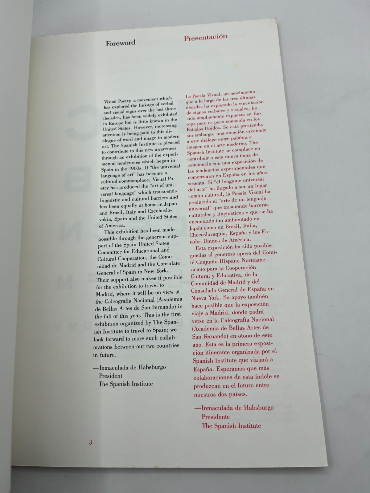 Poe(li)tical Object ~ Experimental Poetry From Spain, 1989 exhibition concrete