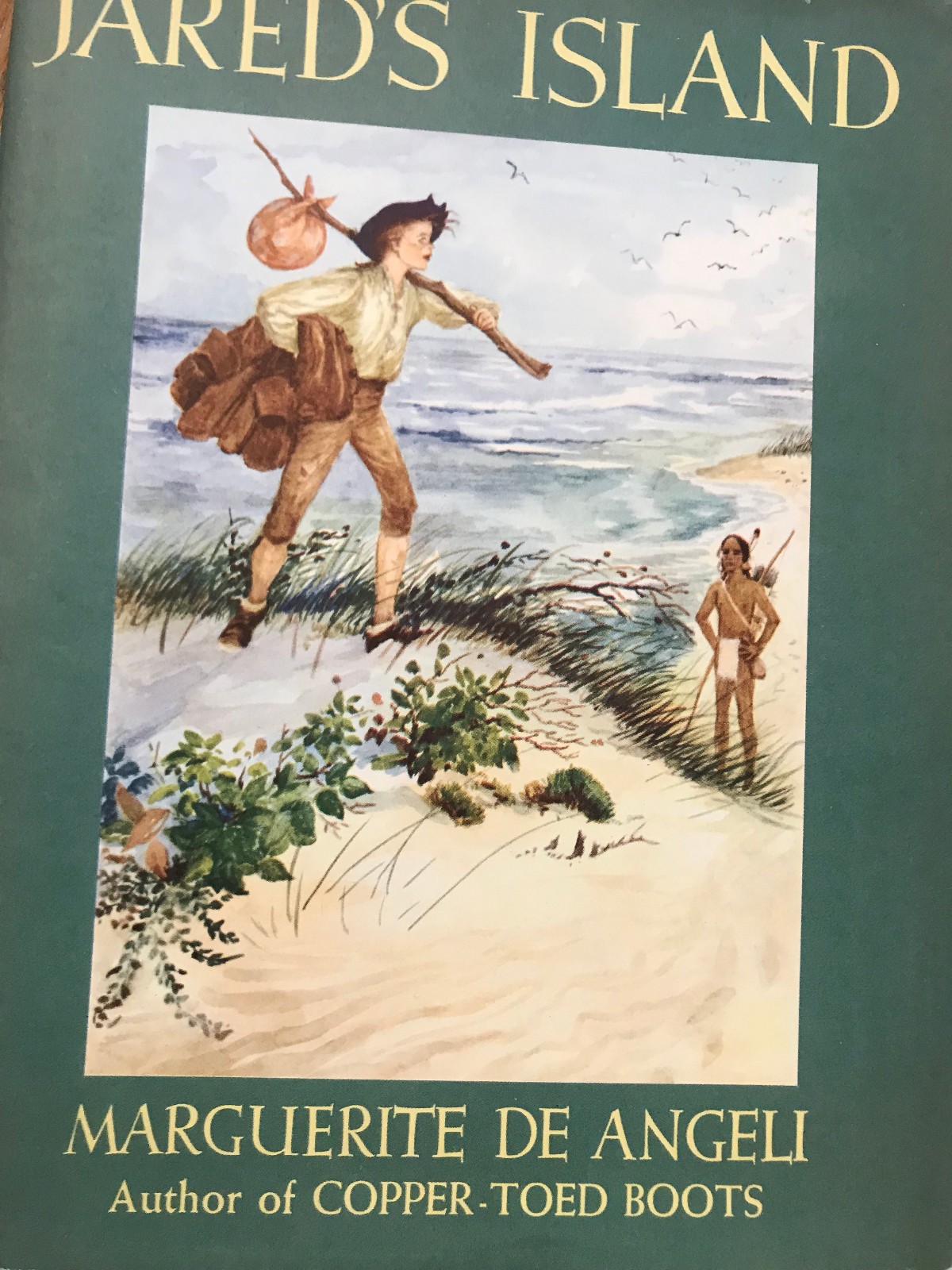 SIGNED by Marguerite De Angeli, JARED’S ISLAND 1947 1st Edition VGC