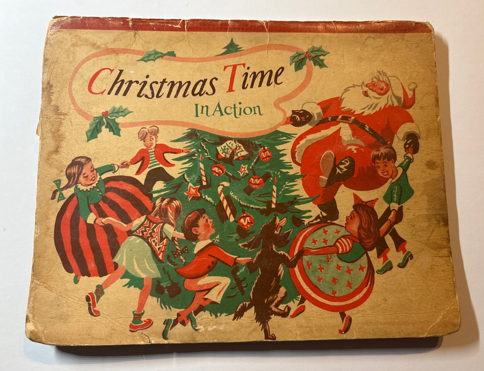 Aweome Vintage Christmas Time In Action 1949 Pop Up Book William Kemp Tilley