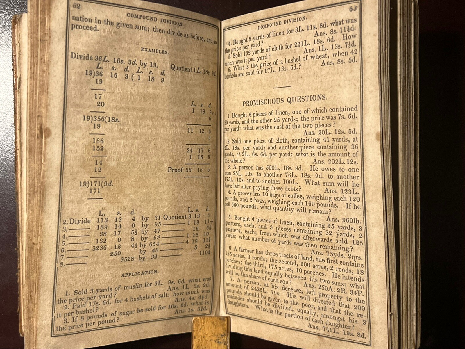 1829 Practical Arithmetic by Stephen Pike, 195 Years Old, Nice Copy. *z