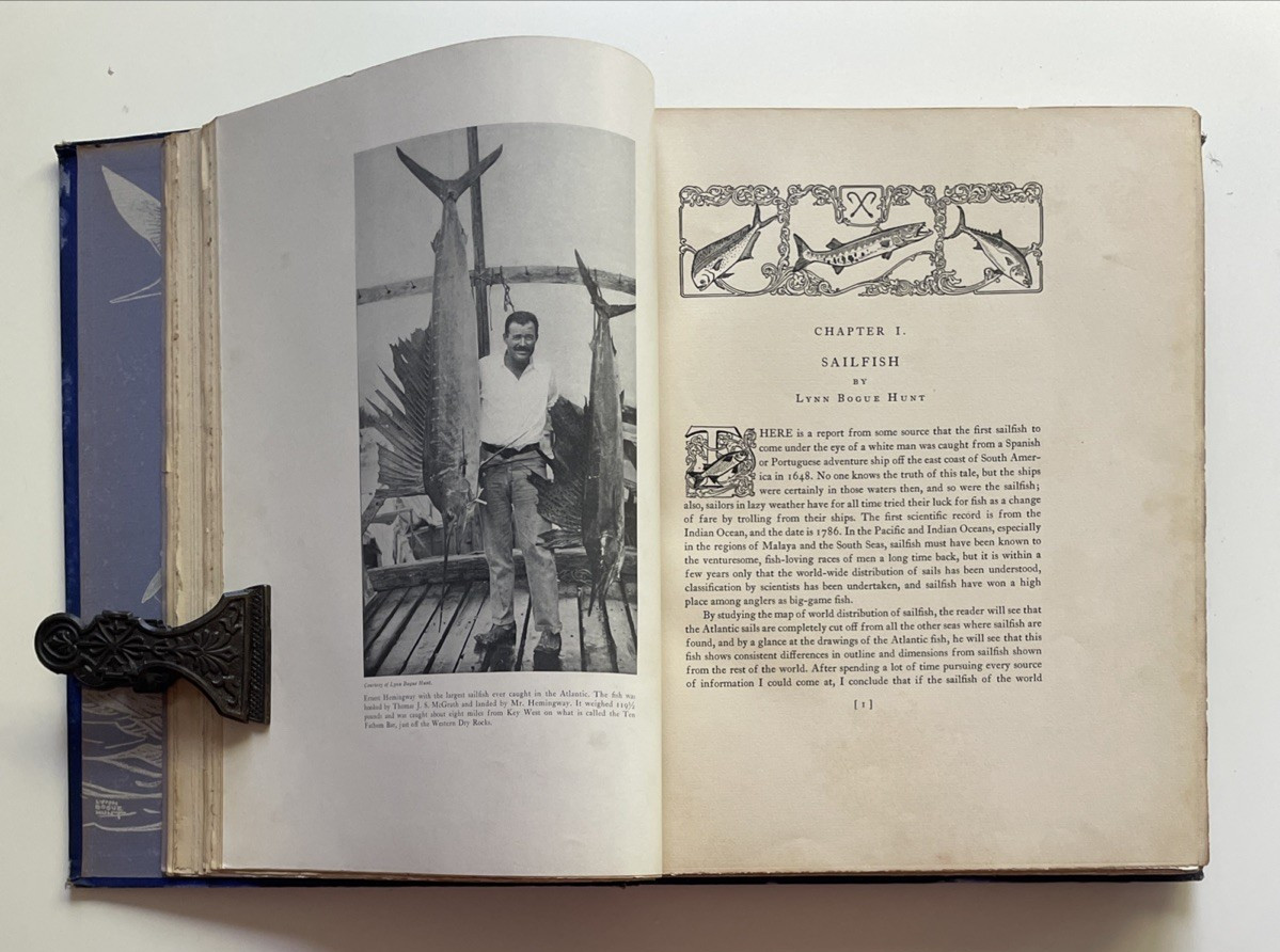 American Big Game Fishing 1935 Derrydale Press 1st Ed Hemingway Signed Provenanc