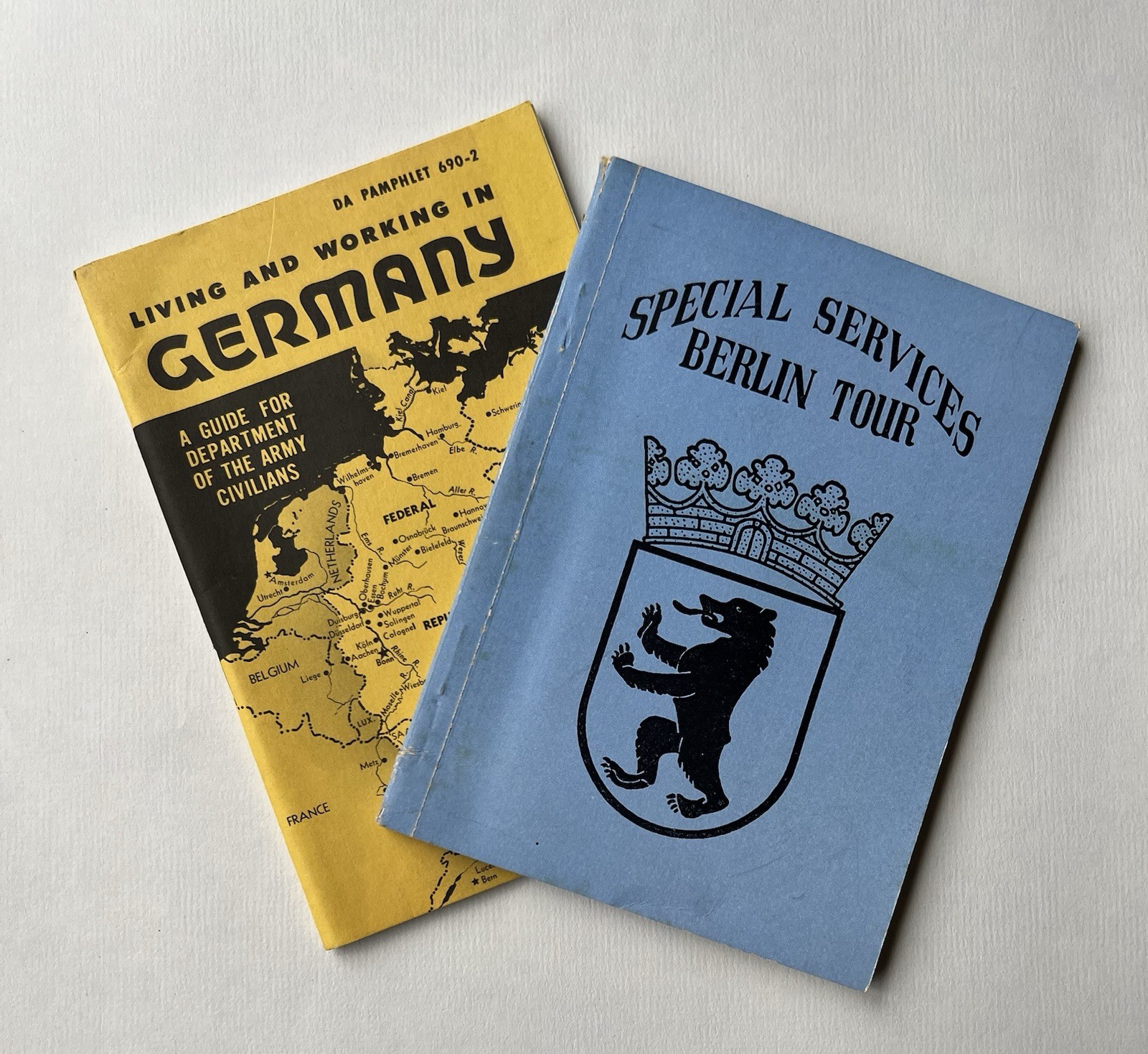 1957 US Army Germany Guide Berlin Tour Booklet Cold War Guide Books