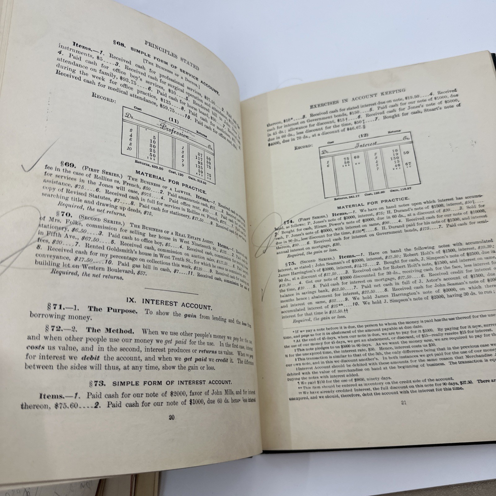 Packard Method Teaching Bookkeeping 1896 Gilt Spine Business Antique (26-15)