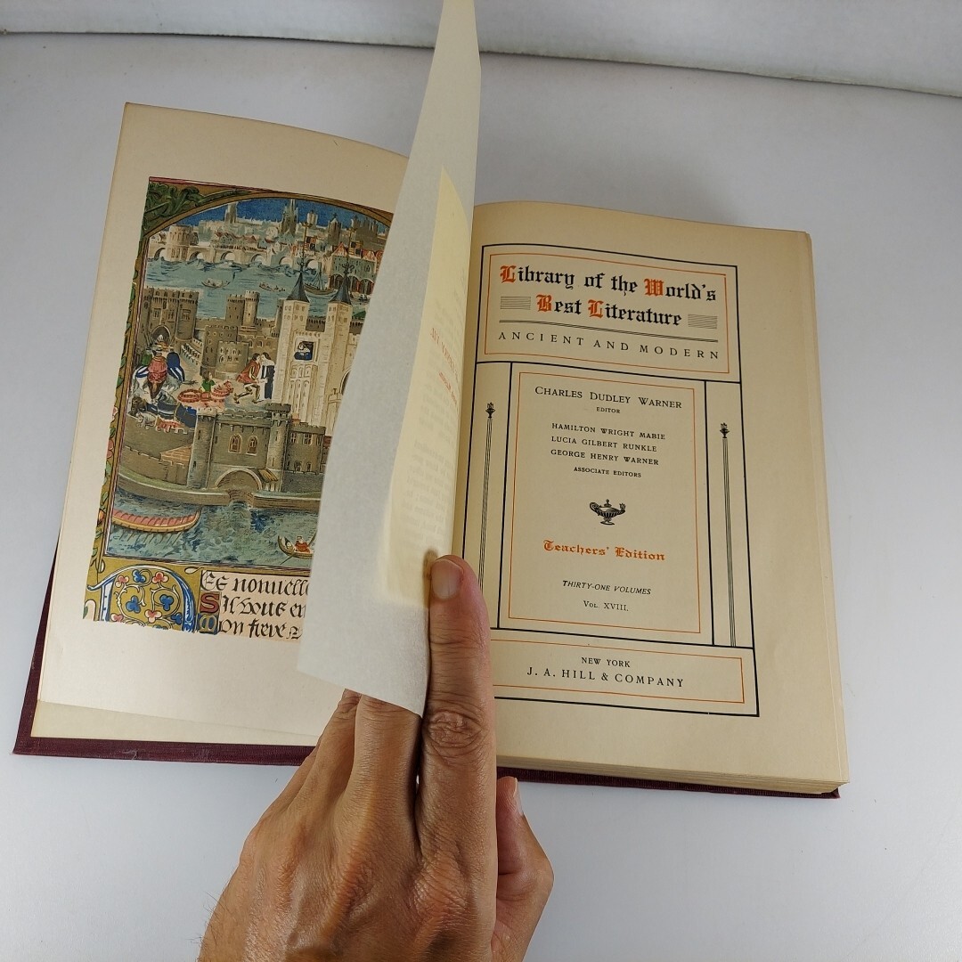 Library of the World’s Best Literature Ancient & Modern Vol XVIII MOM-OLD 1902