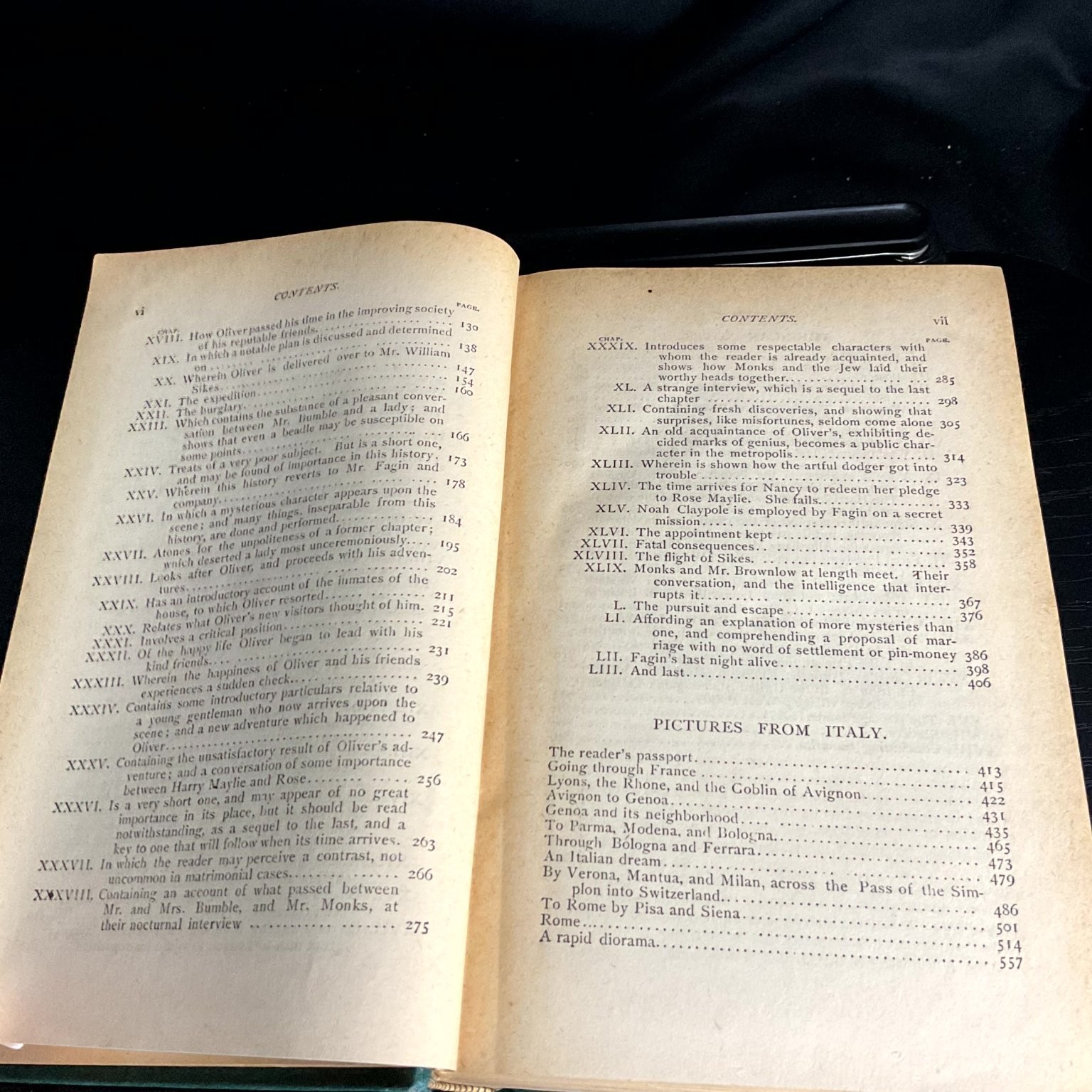 Oliver Twist, Pictures from Italy, American Notes Dickens Illustrated Antique
