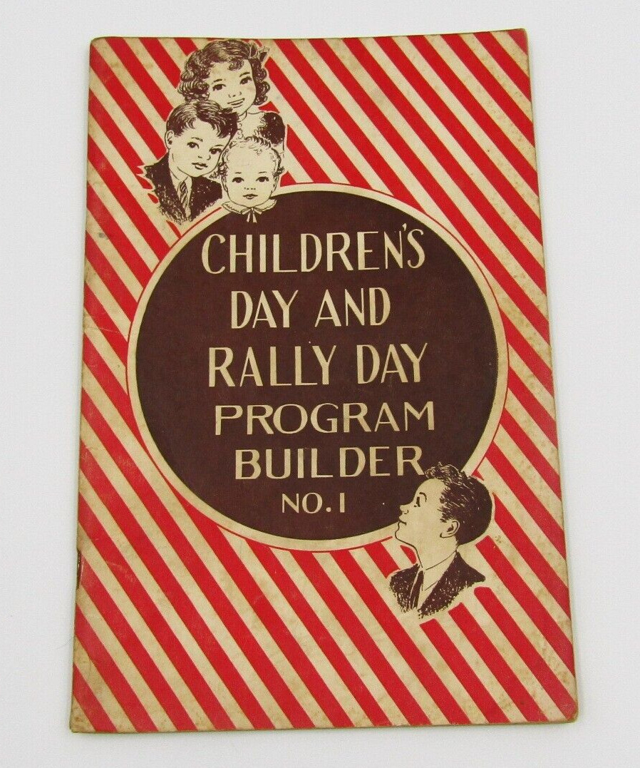 1946 Childrens Rally Day Vintage Christian Church Program Sunday School Religiou