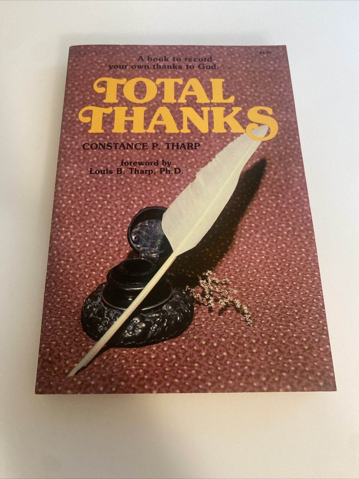 Total Thanks Constance P. Tharp Record Your Own 1978 Vtg Christian Book ? abb