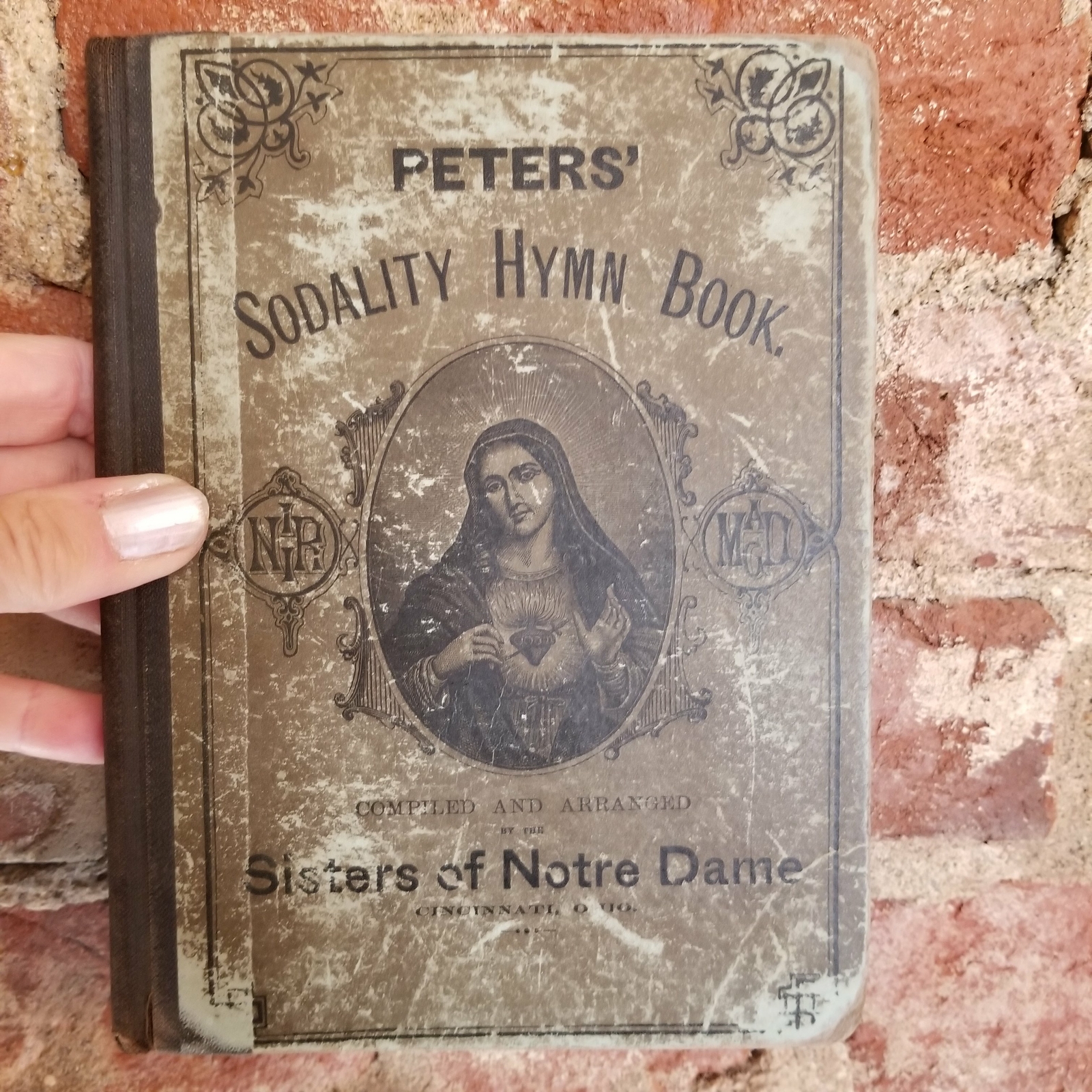 Peters‘ Sodality Hymn Book- Sisters of Notre Dame 1900 Oliver Ditson Co HB